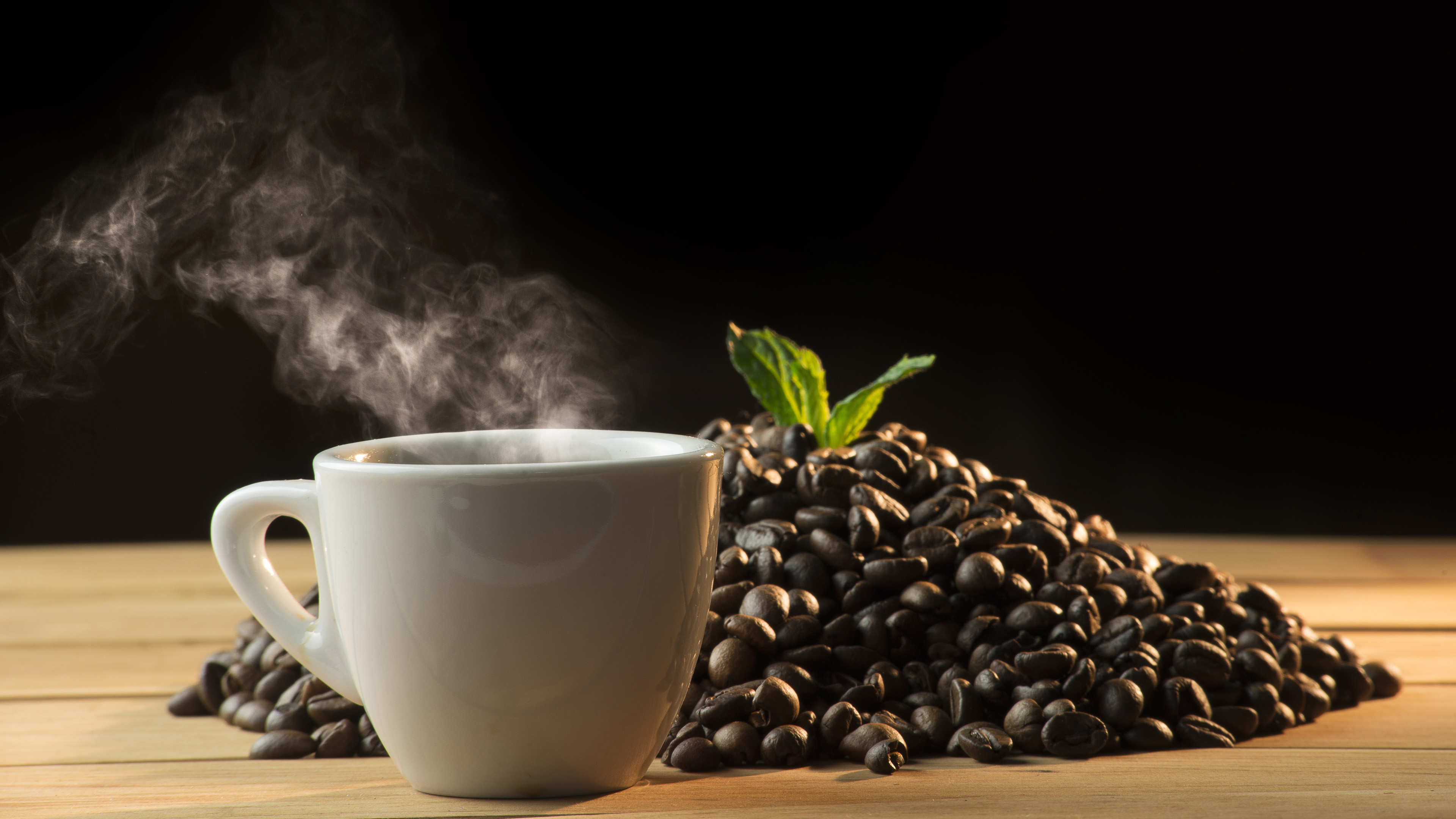 舒缓压力,咖啡,,咖啡豆,热腾腾