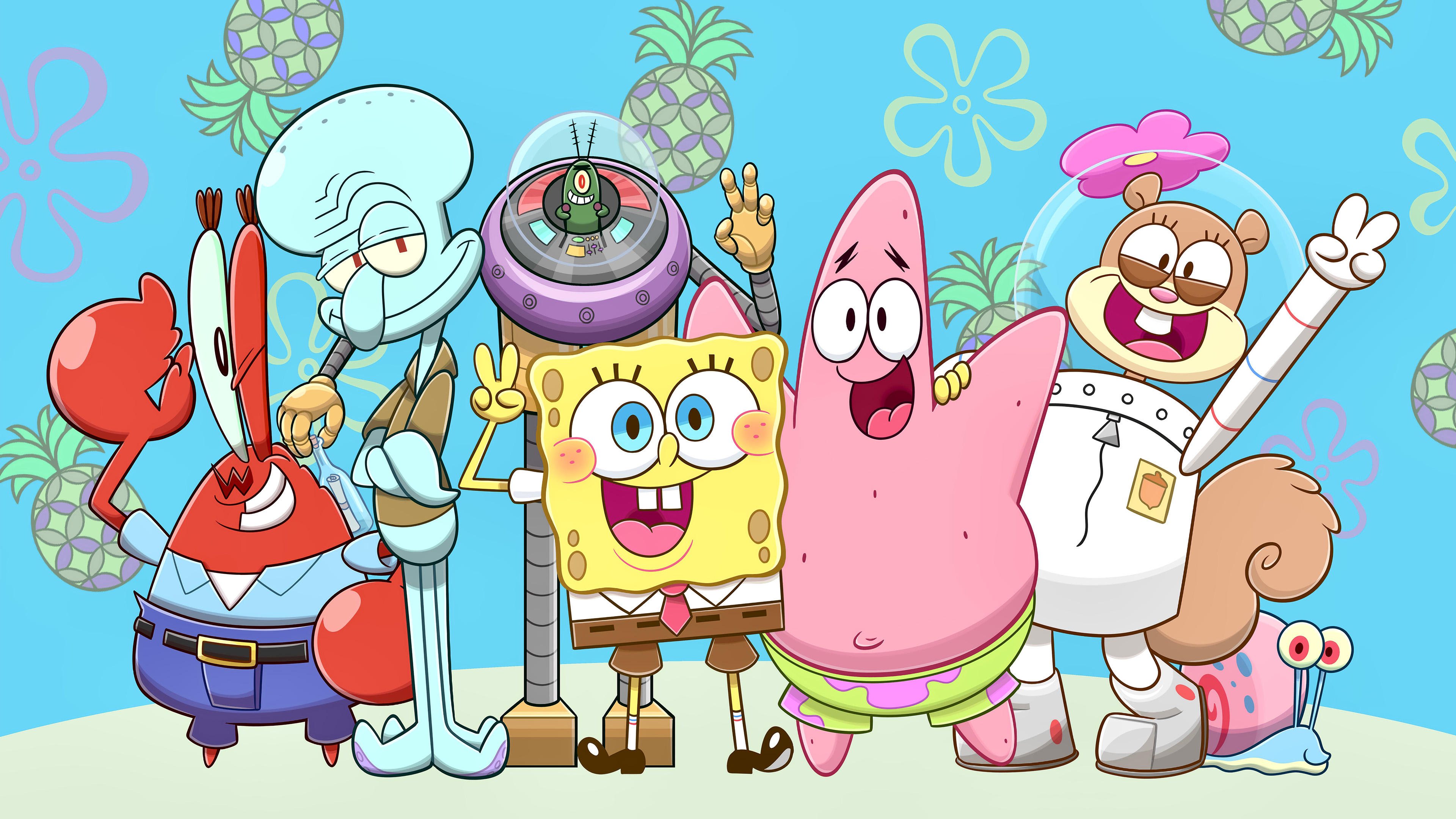 海绵宝宝,派大星,章鱼哥