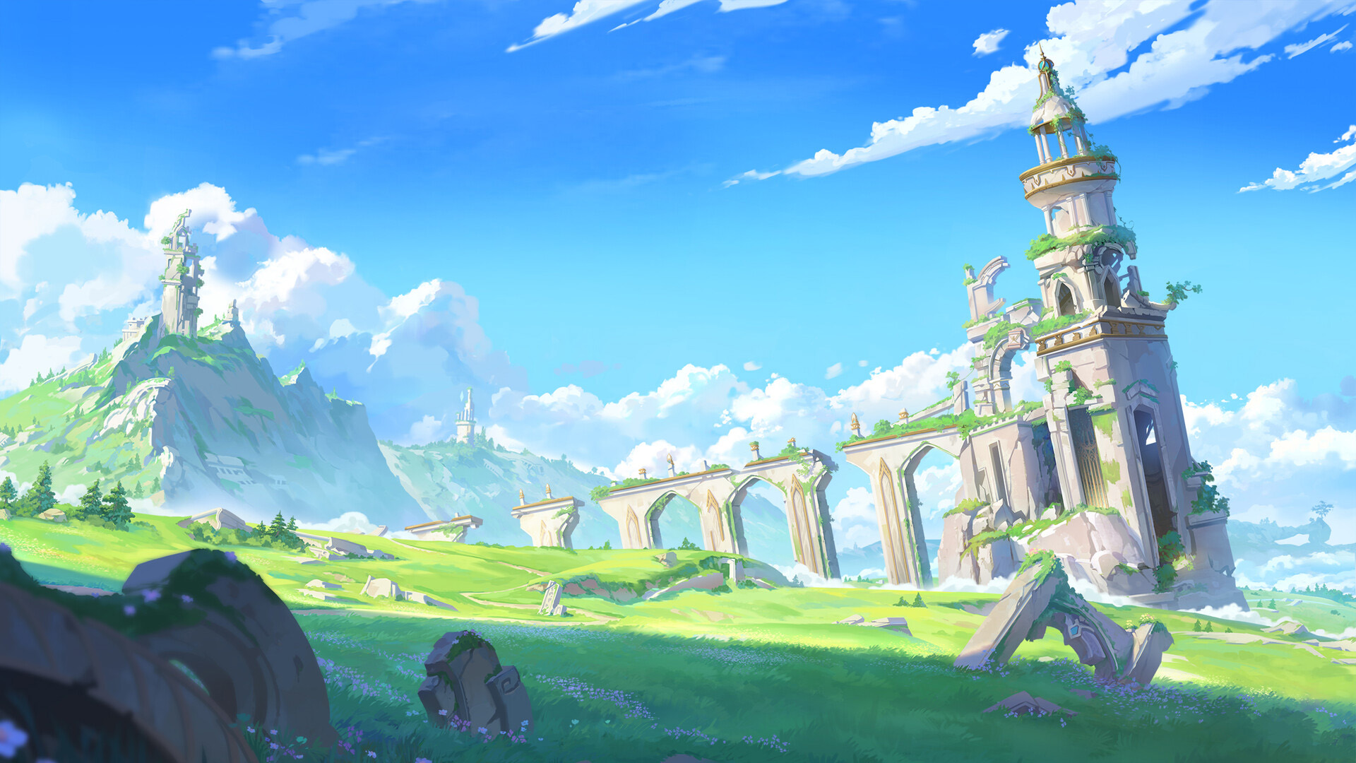 遗迹,废墟,草原