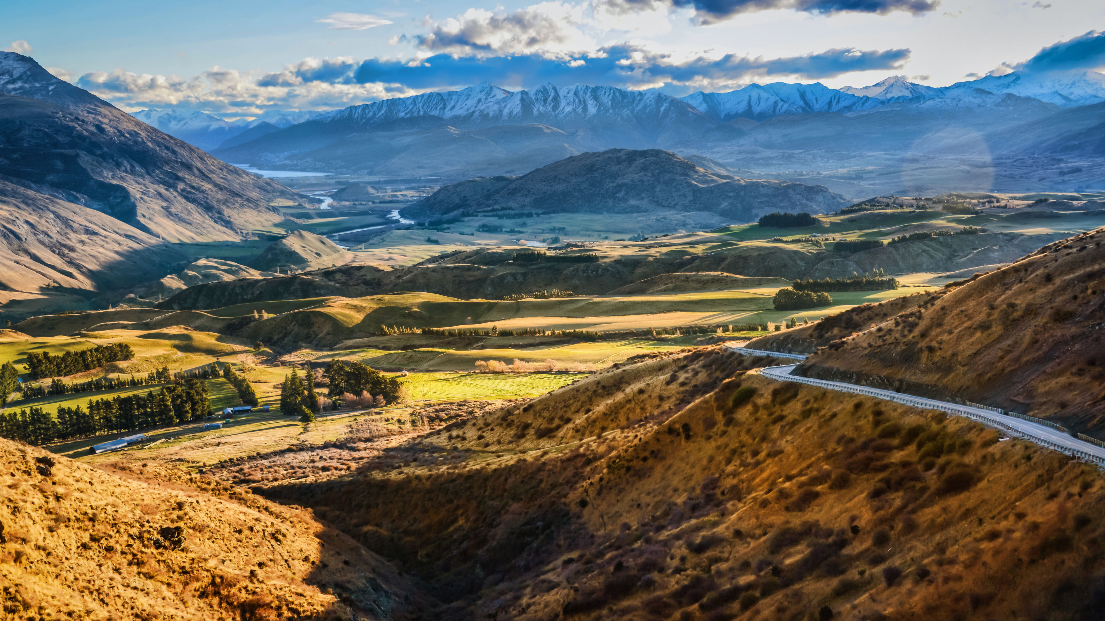 自然风光,新西兰,山丘,丘陵