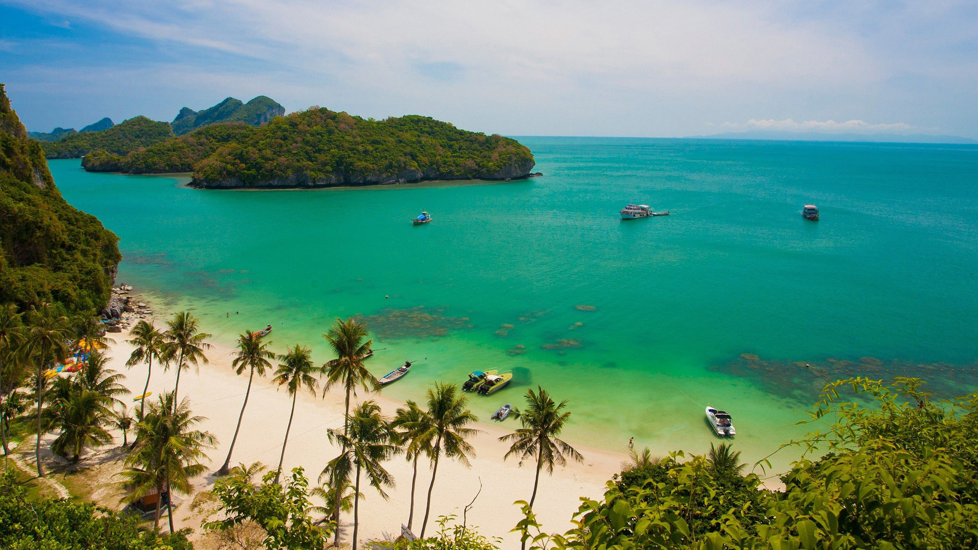海洋天堂,椰树,沙滩,海岛