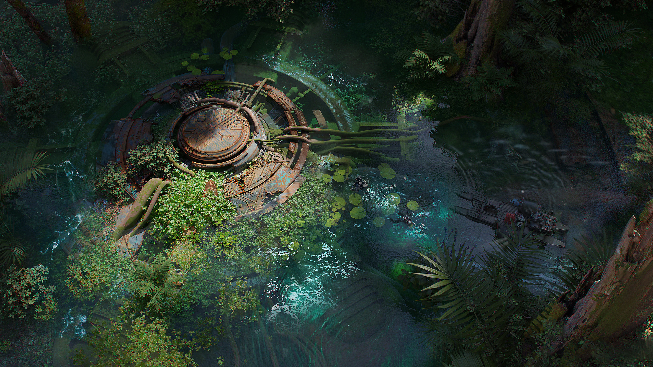 远古遗迹,森林,废墟