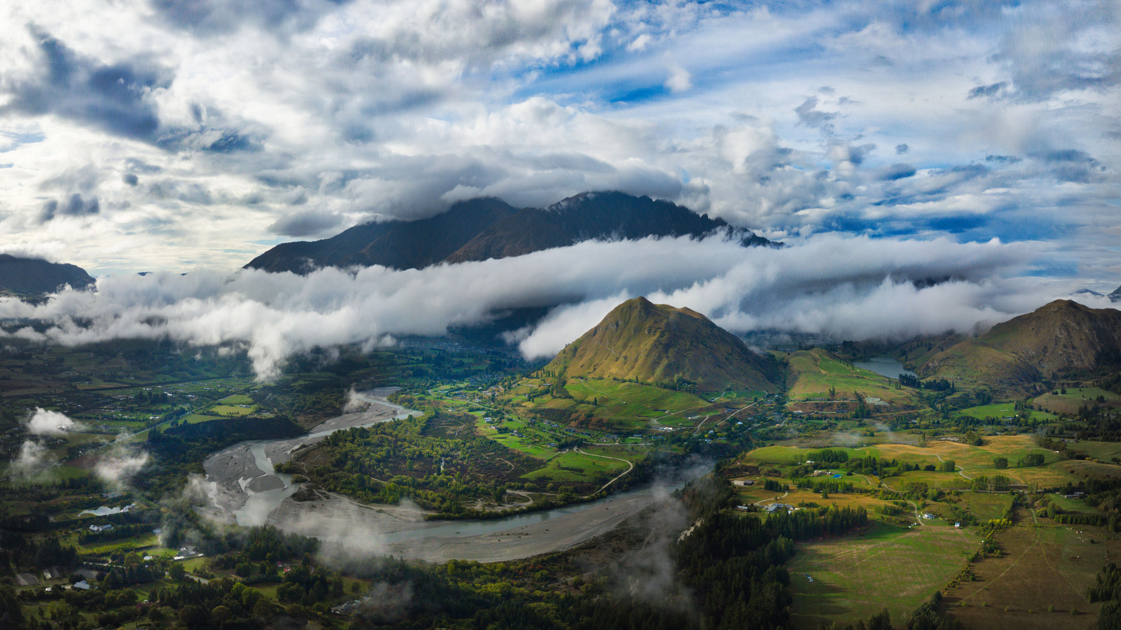 自然风光,新西兰,云雾,世外桃源