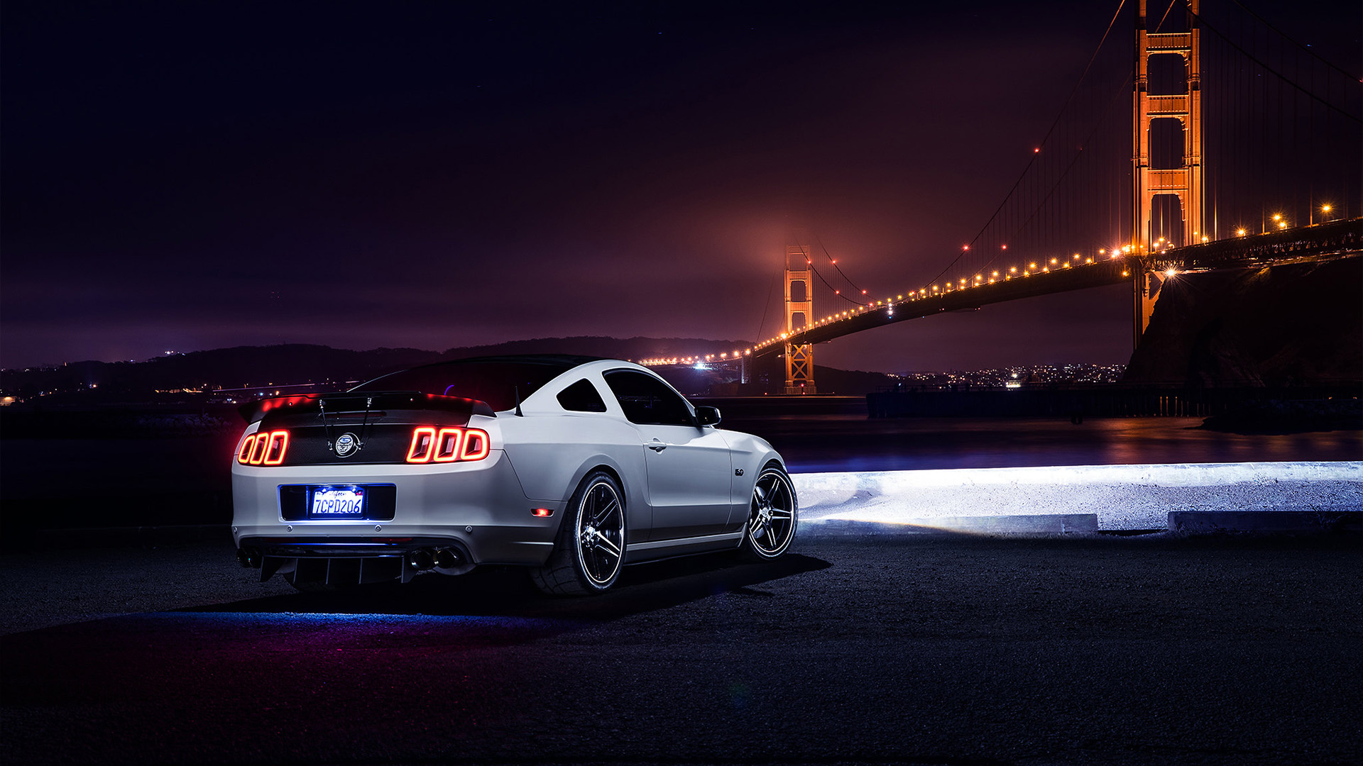 灯光,跑车,车尾灯