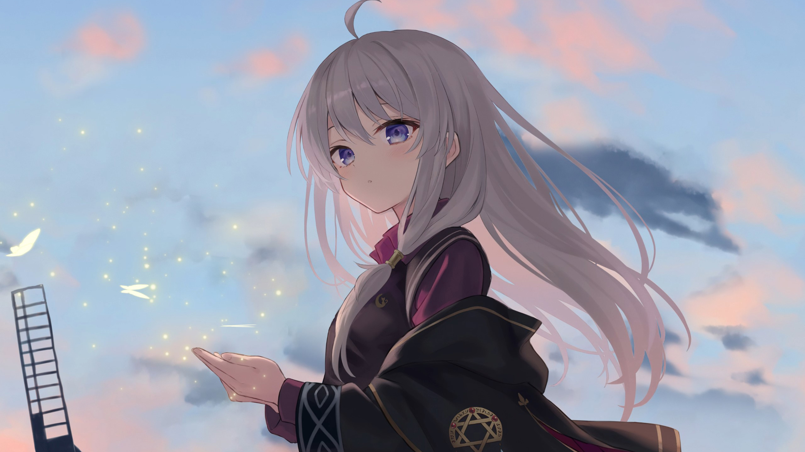 魔法学院,长发女孩,校服