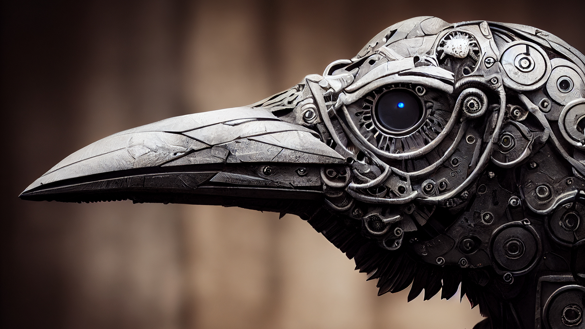 机械,鹰嘴,眼睛