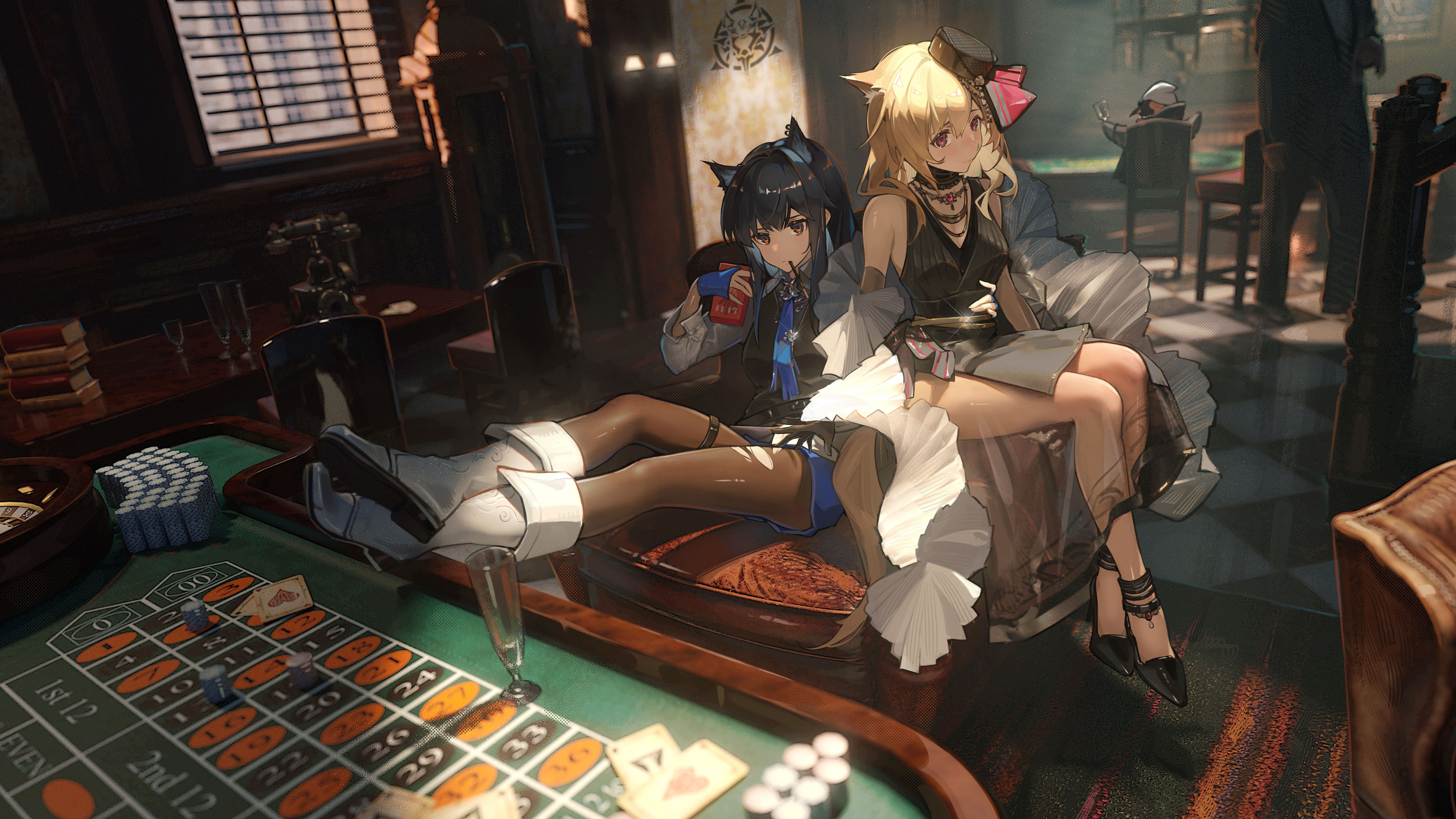 明日方舟,赌场,罗盘,酒杯