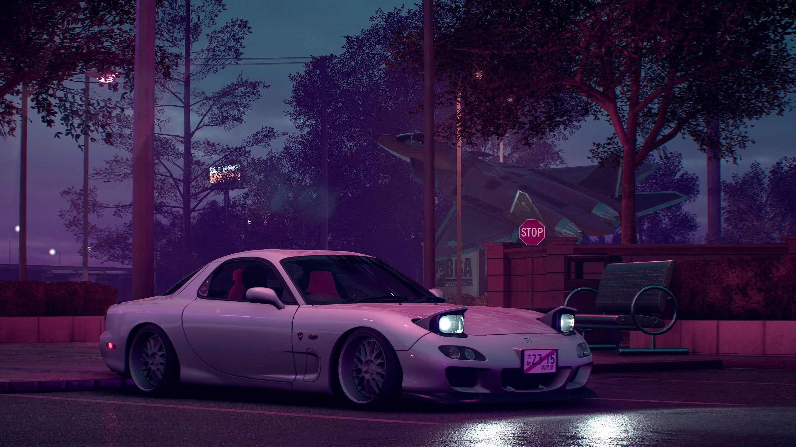 复古跑车,深夜,暴走族