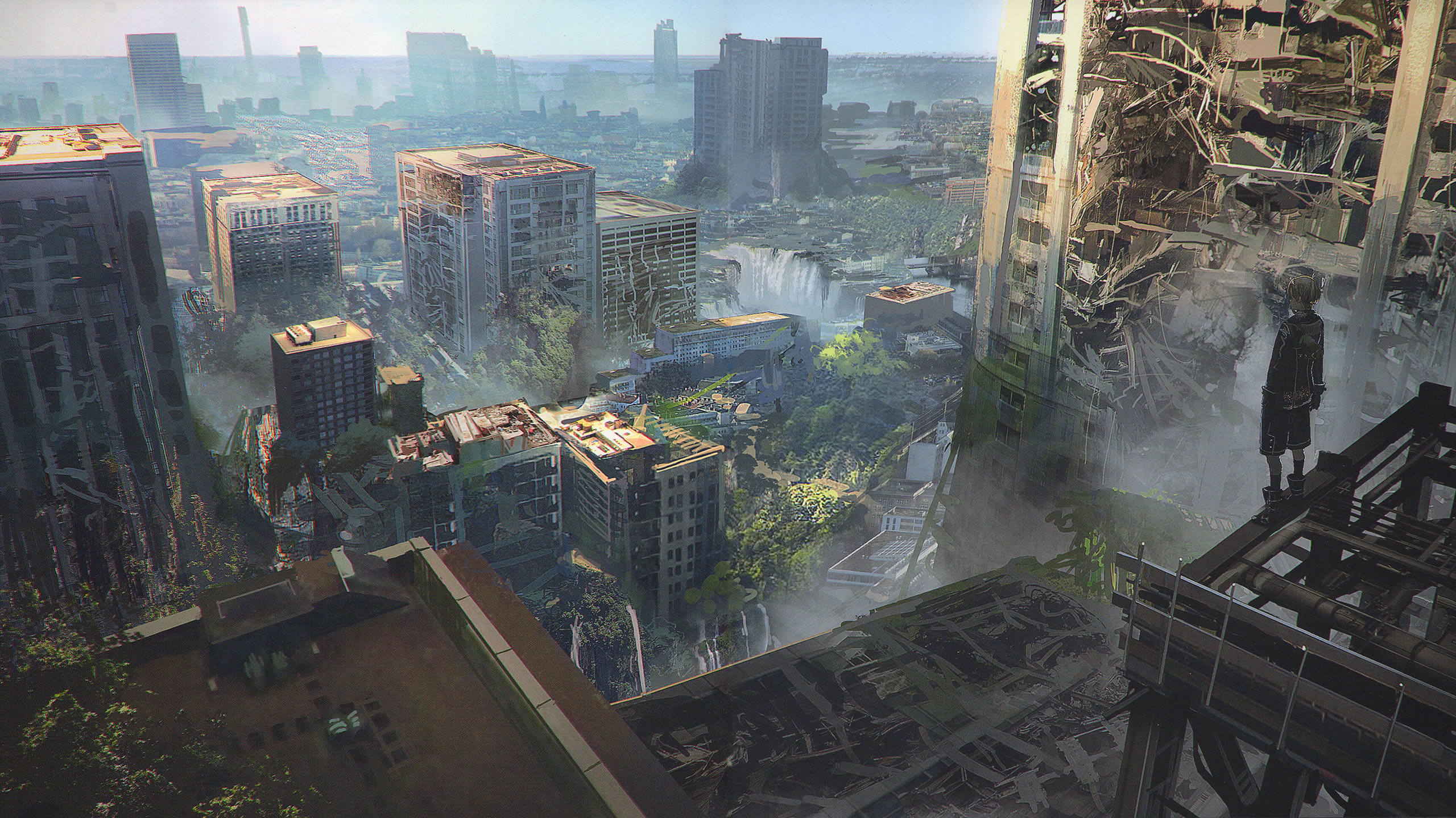 废墟,高楼,屋顶,战争