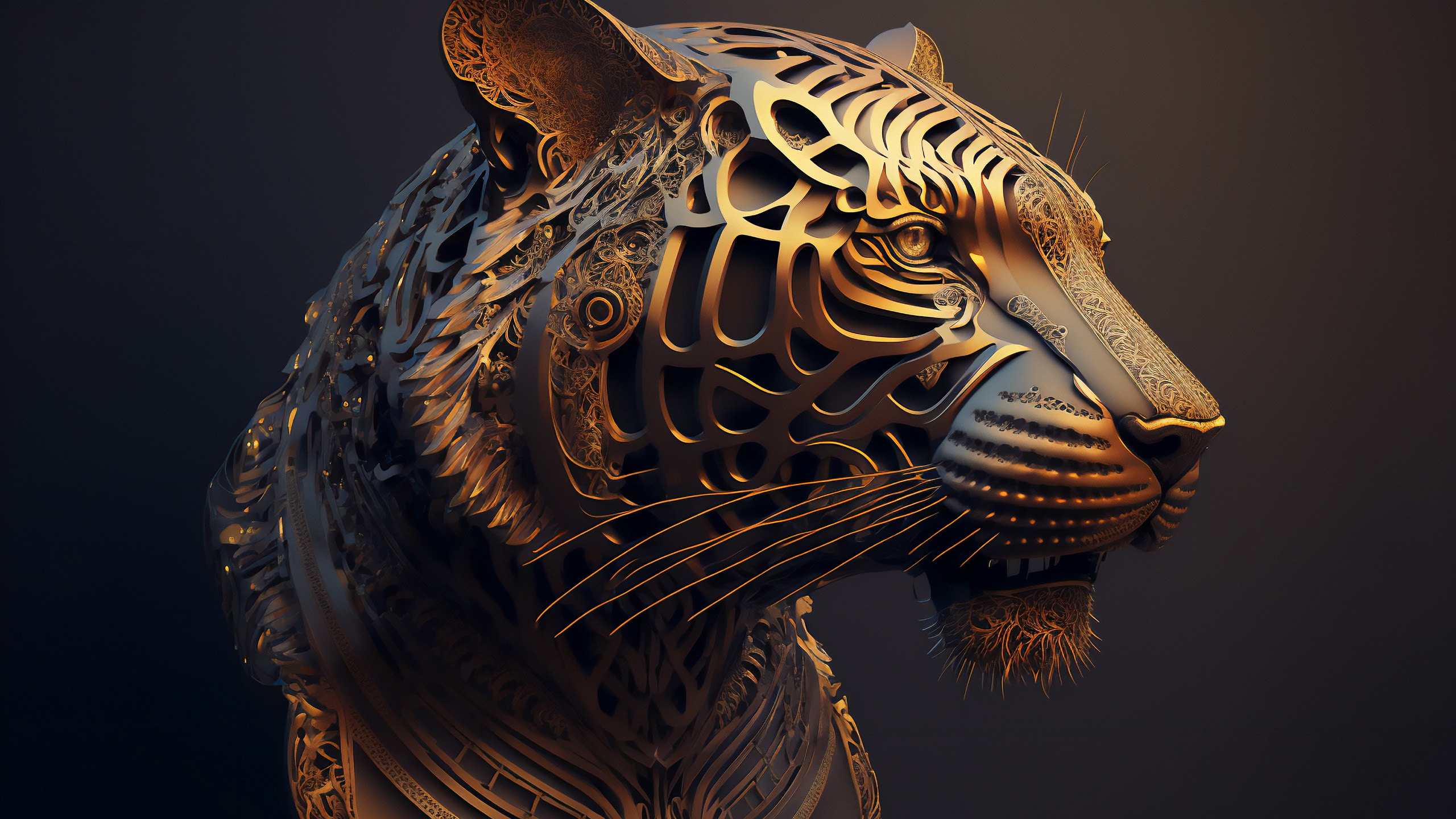 雕像,猎豹,胡须