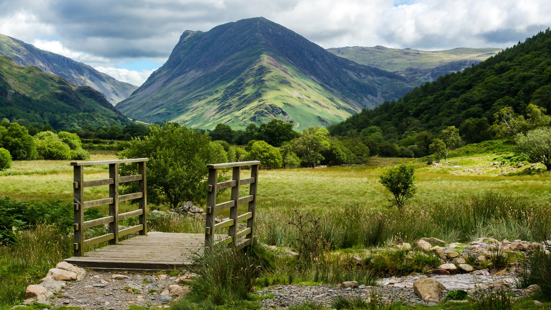 自然风光,目前,山脉,草原,小溪
