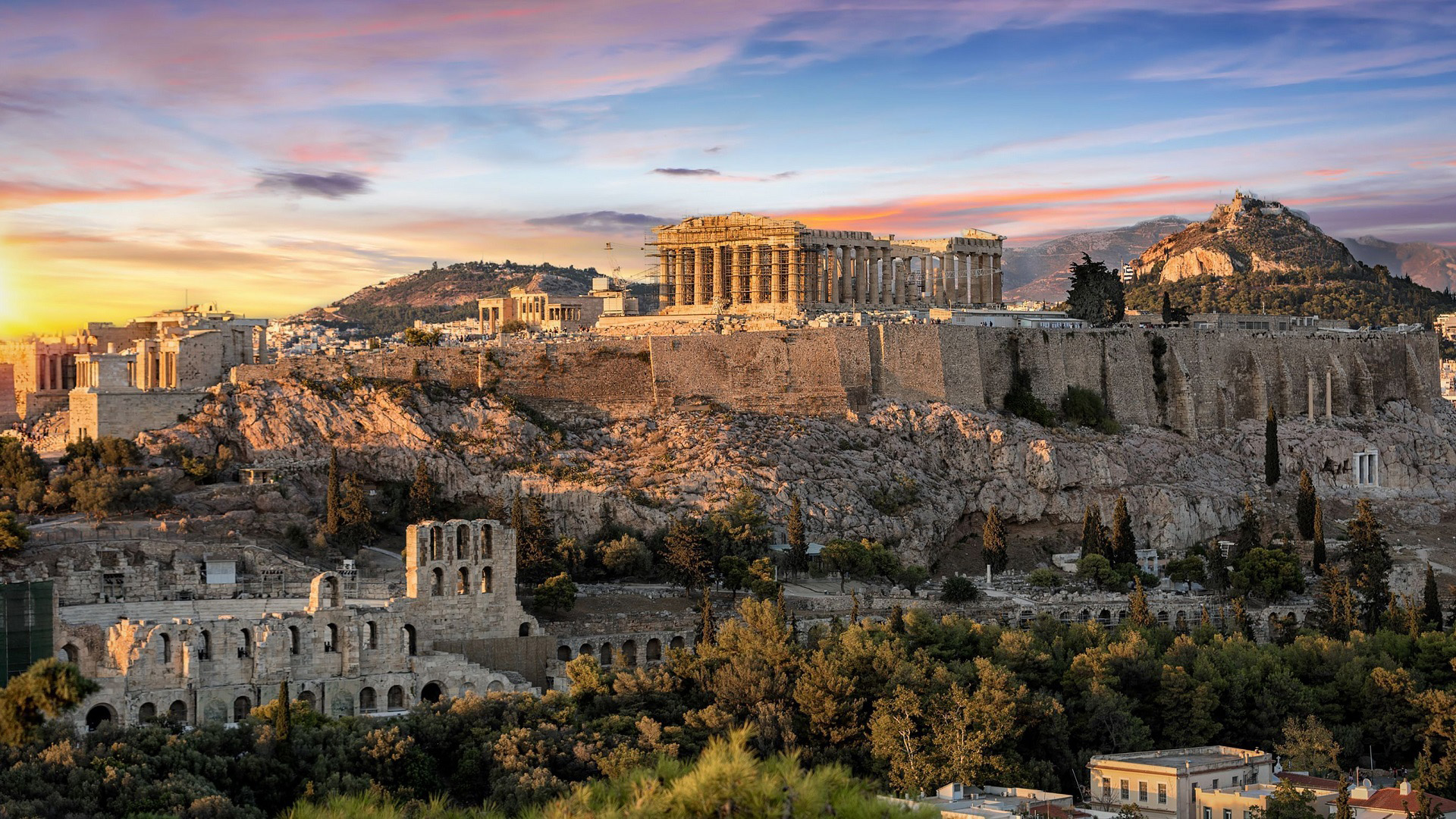 建筑遗迹,希腊,雅典,太阳城