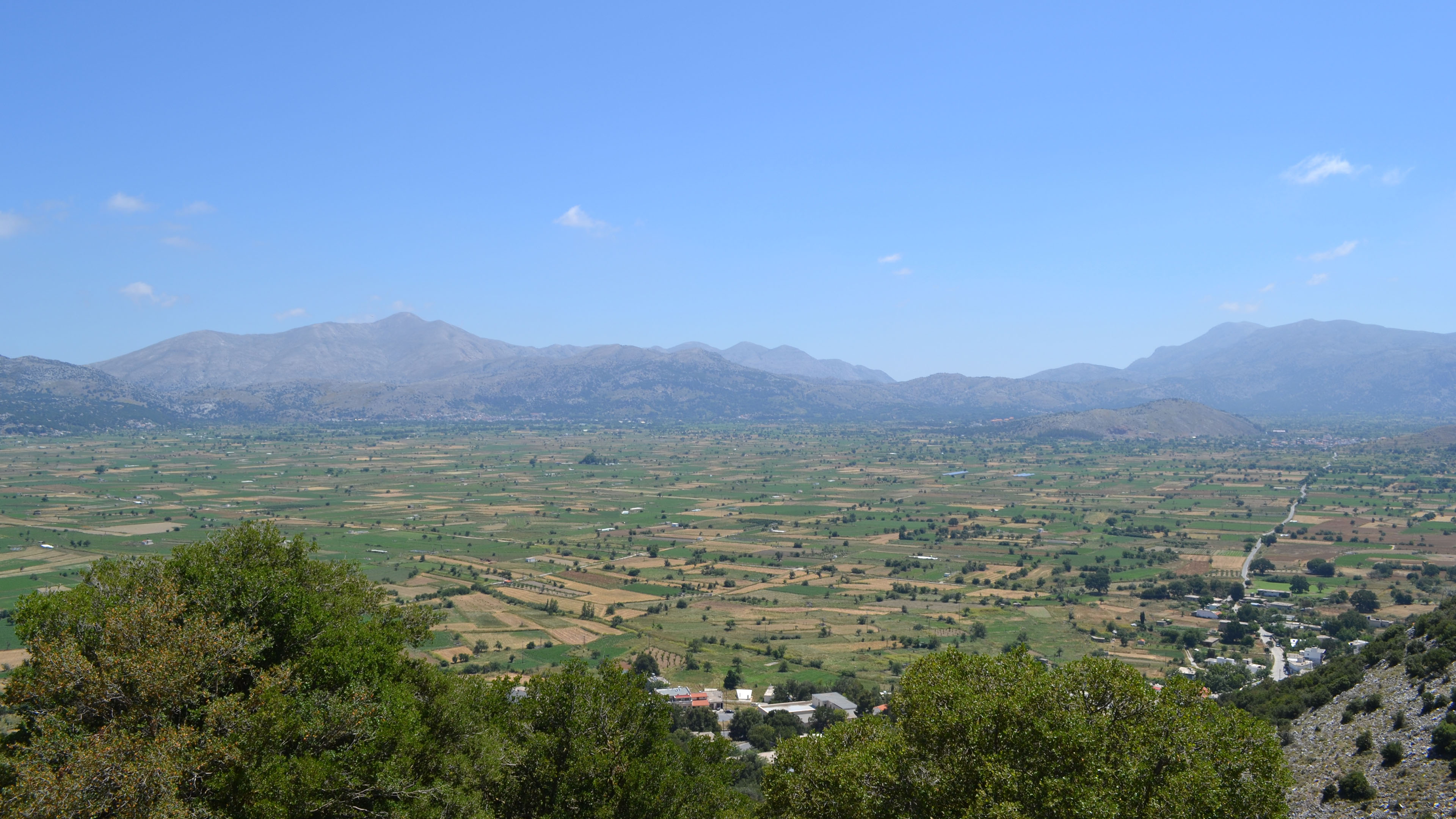 平原,山丘,眺望,村庄