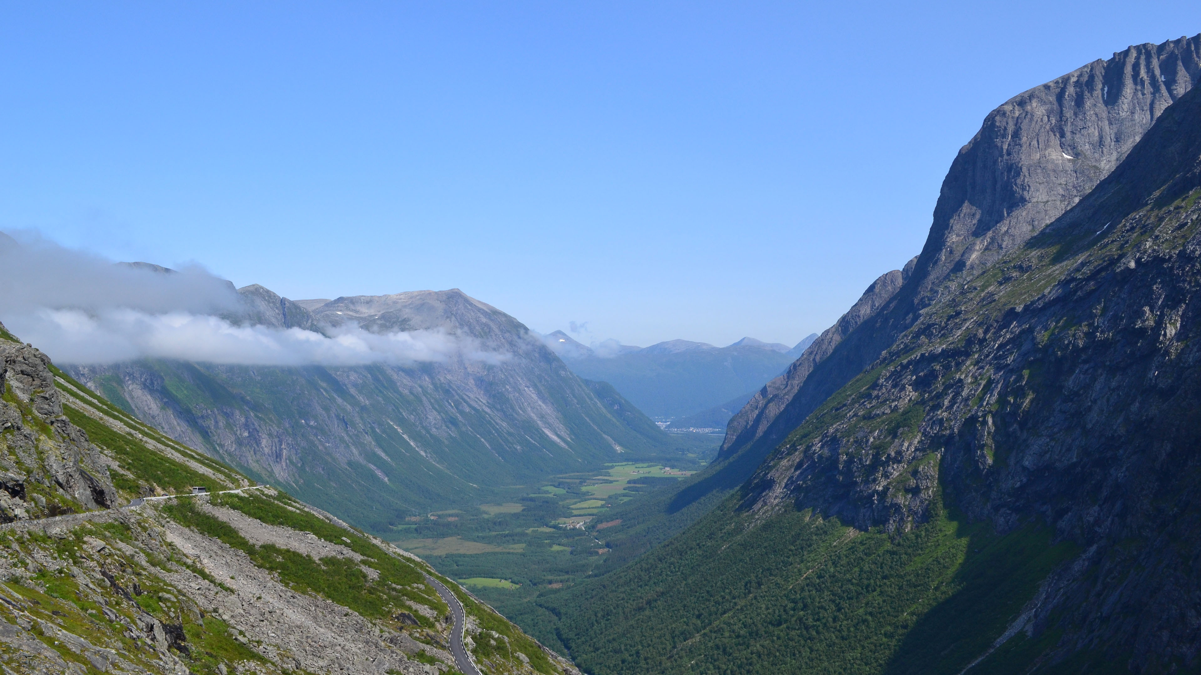 自然风光,山谷,云雾