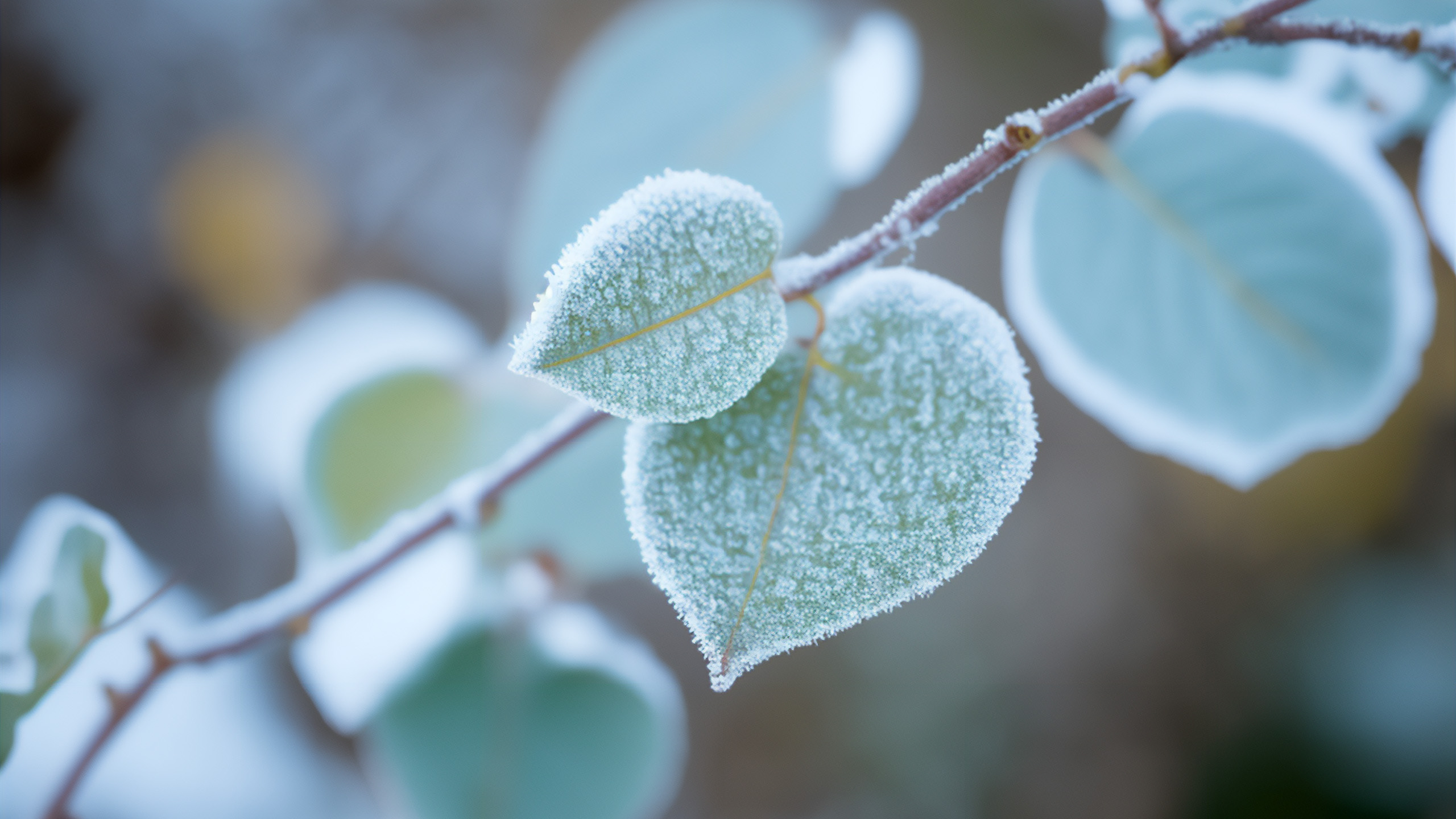 冰天雪地,树叶,树枝,雪后