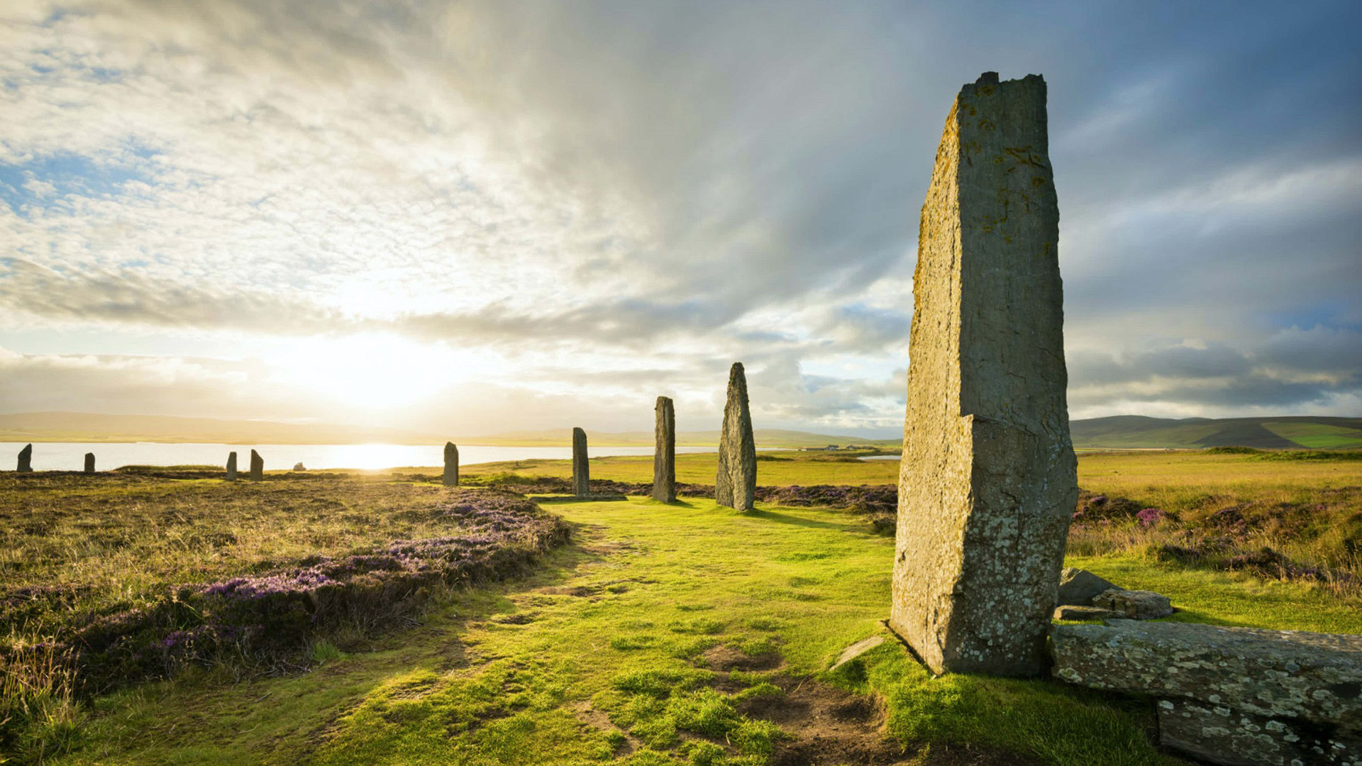 自然风光,巨石,遗迹,落日