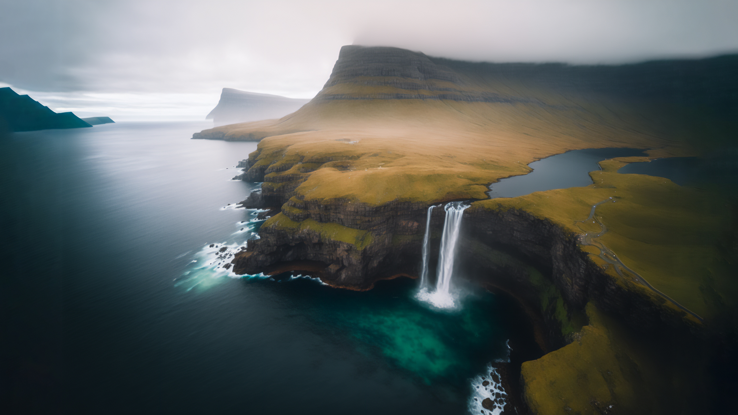 海洋天堂,瀑布,悬崖,海角天涯