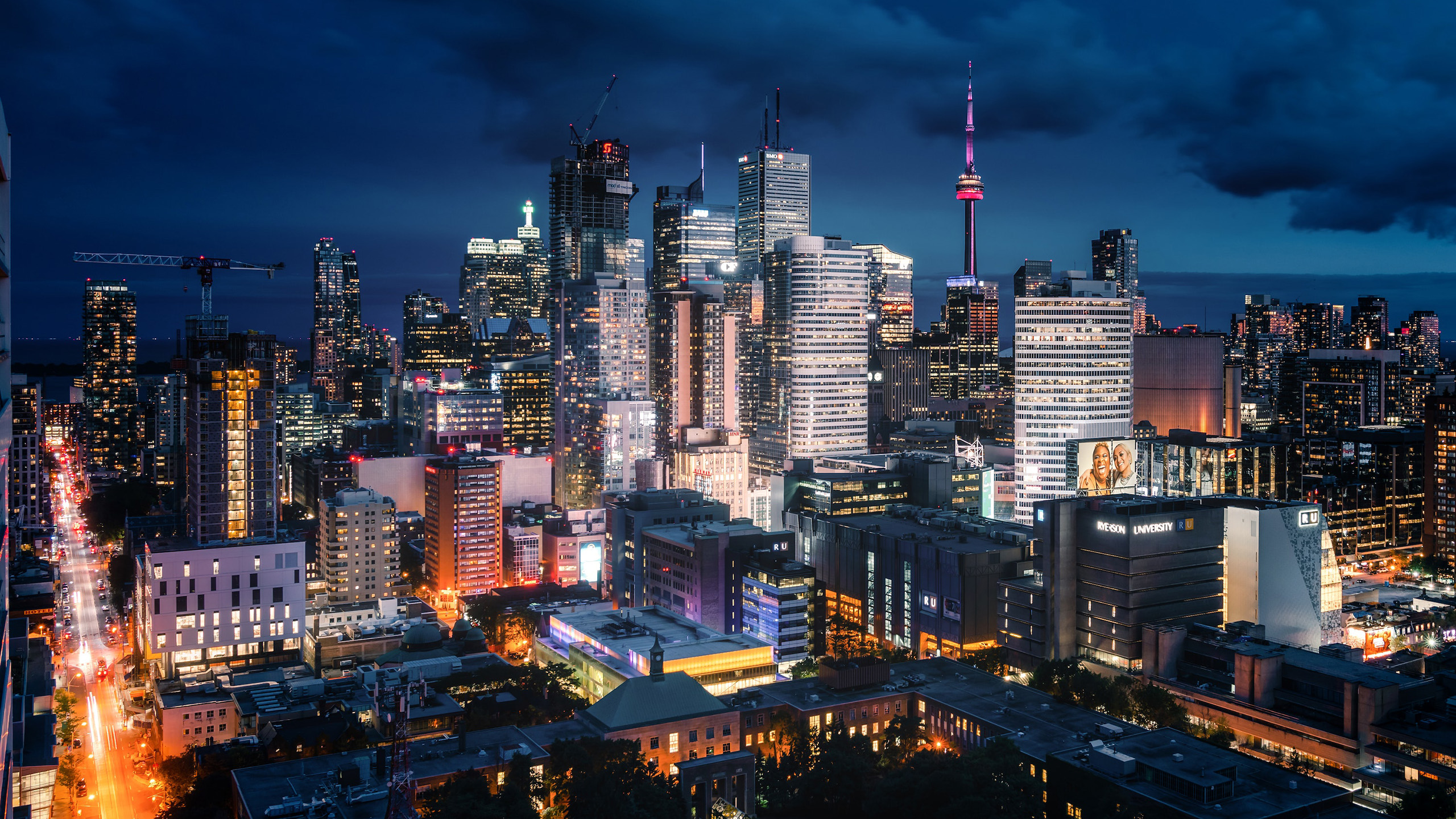 城市夜景,都市,灯光,高楼