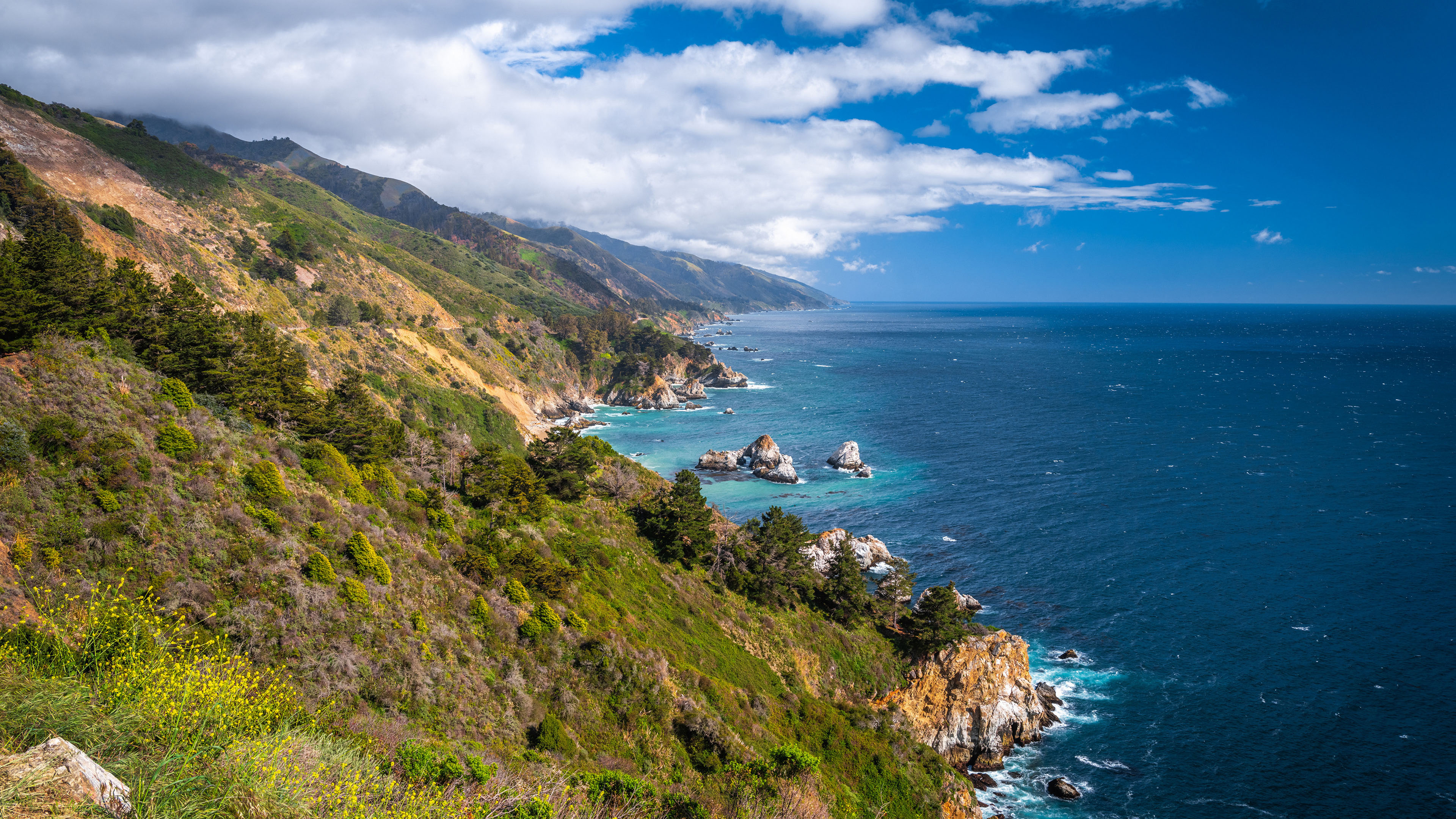 海洋天堂,海岸,蓝天,云朵