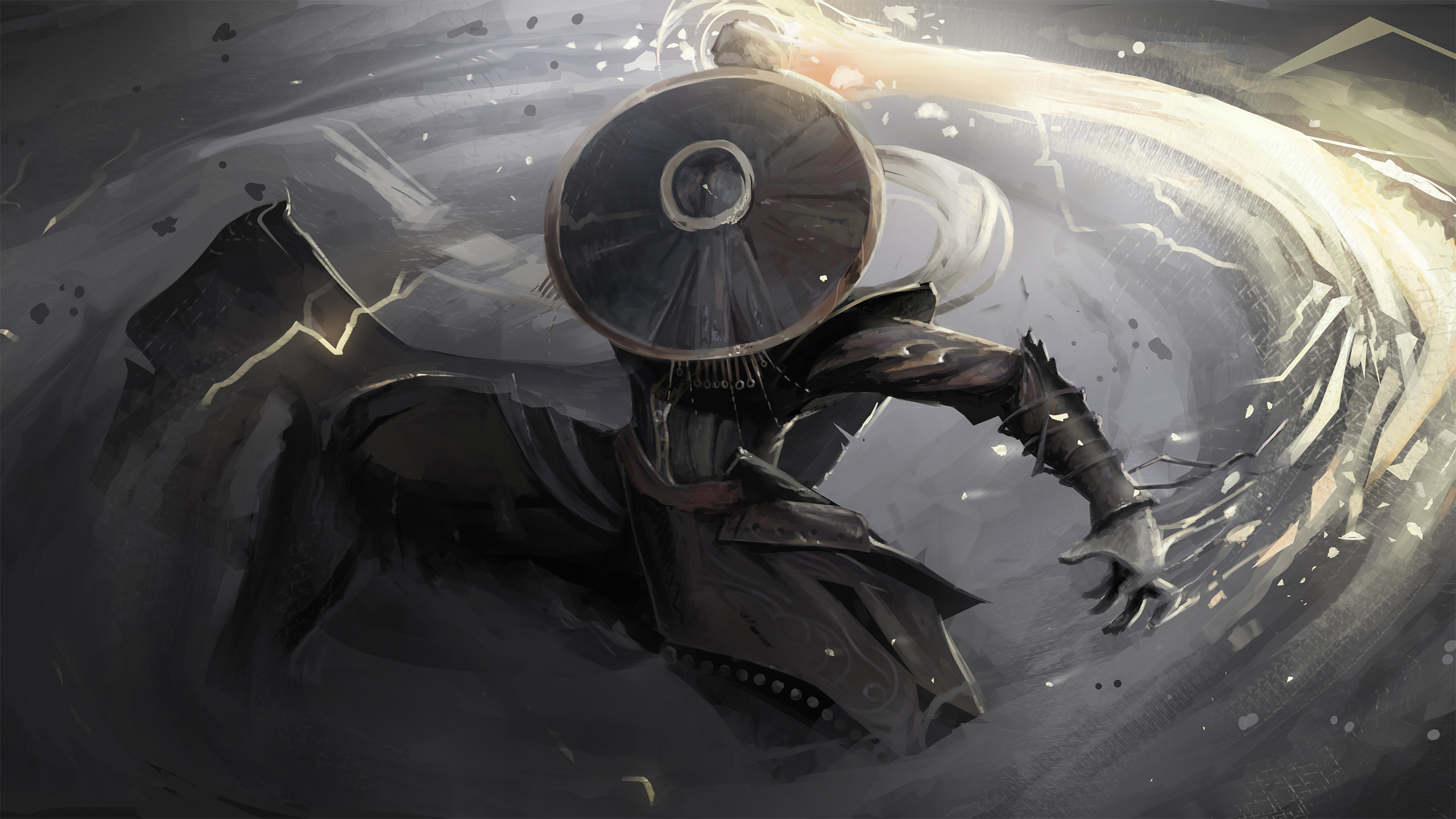 刺客,斗笠,光影,武术