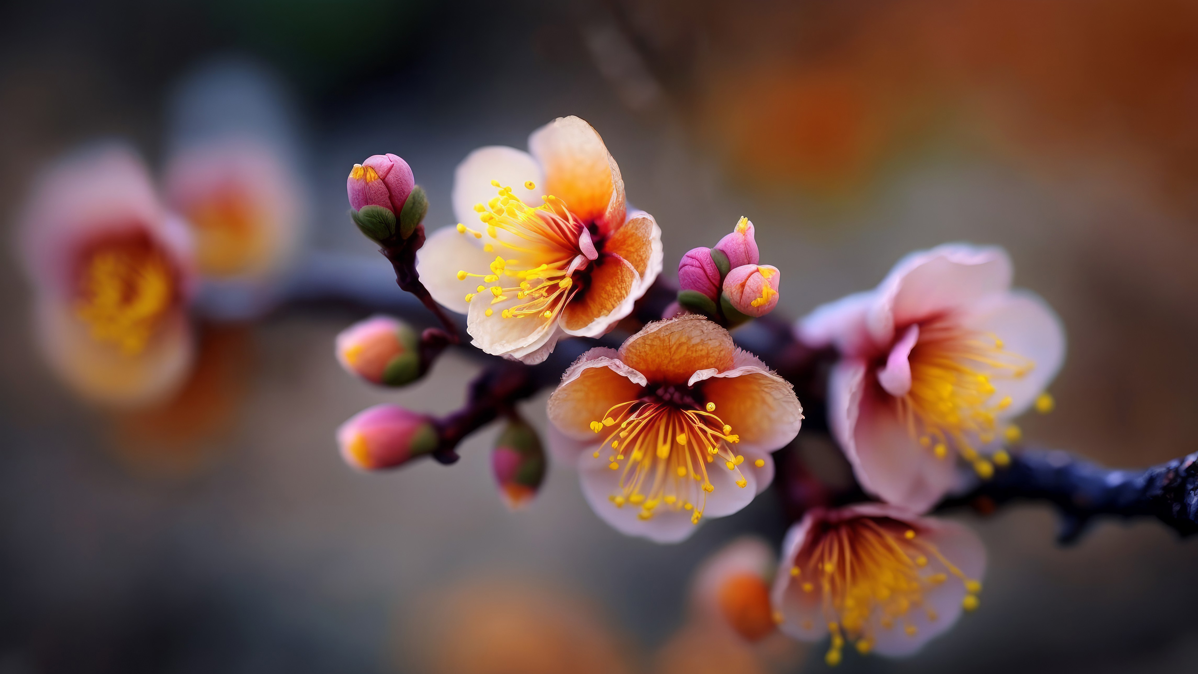 娇艳欲滴,樱花,鲜艳,花蕊