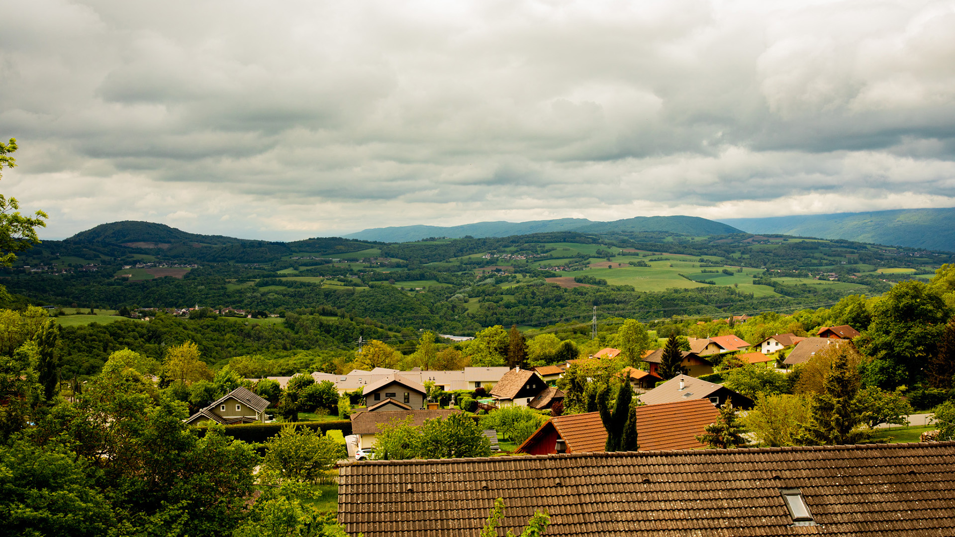 村庄,天空,白云