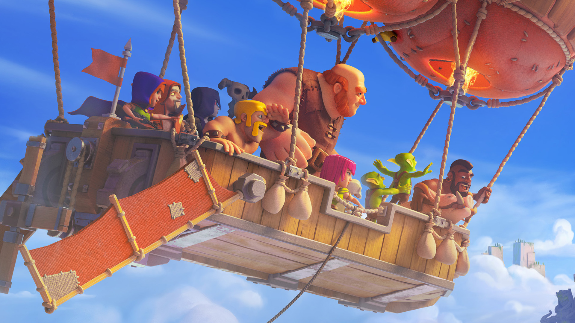 部落冲突,热气球,空军,运输船