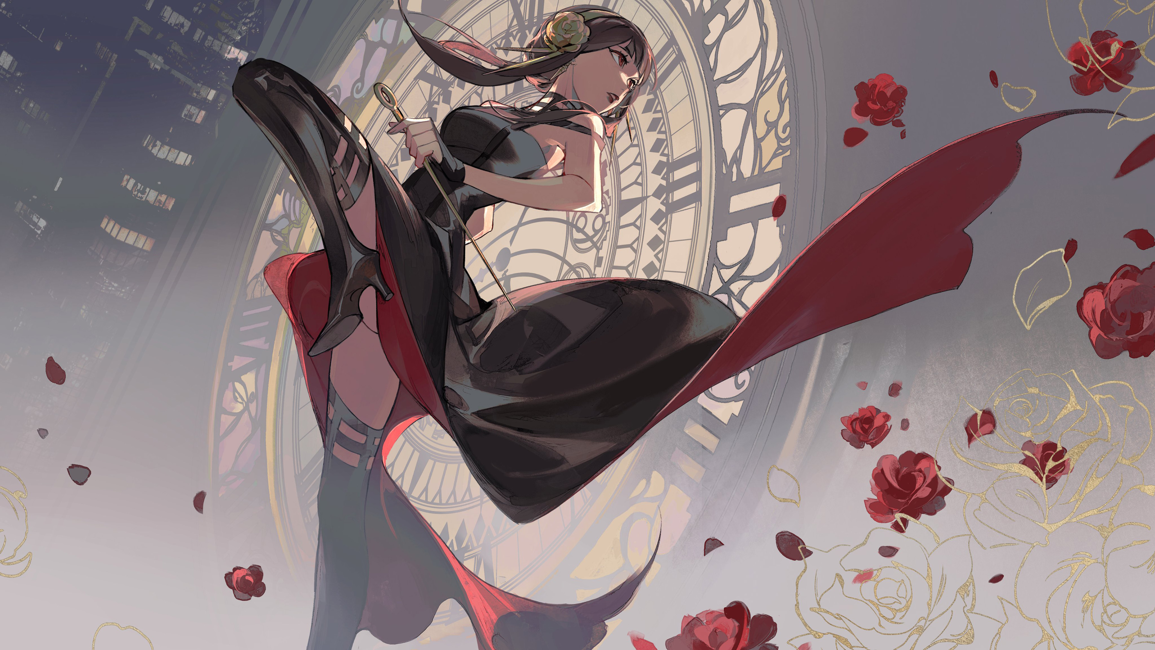 间谍过家家,荆棘公主,玫瑰,大笨钟