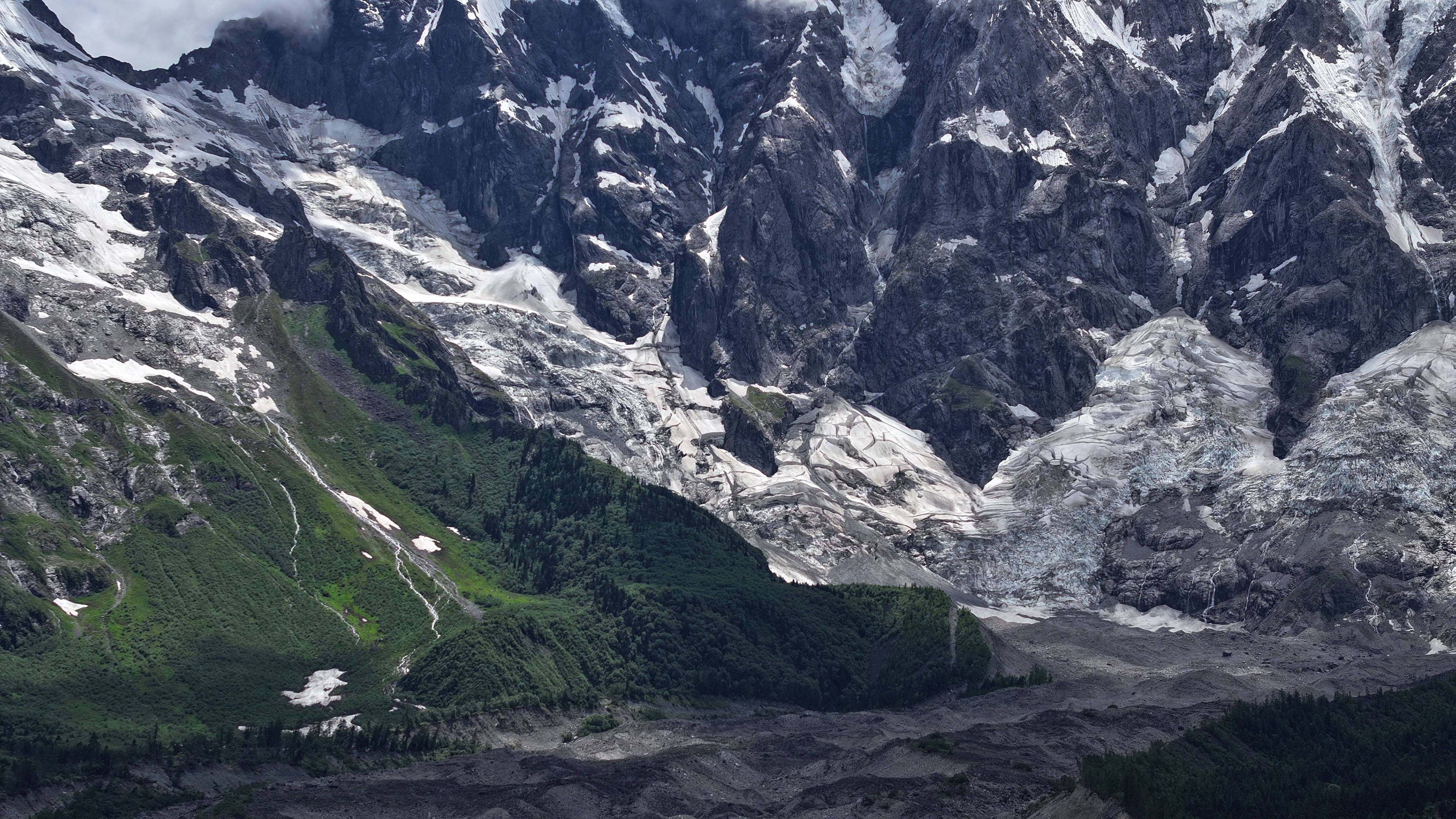 雪山,山谷,高原