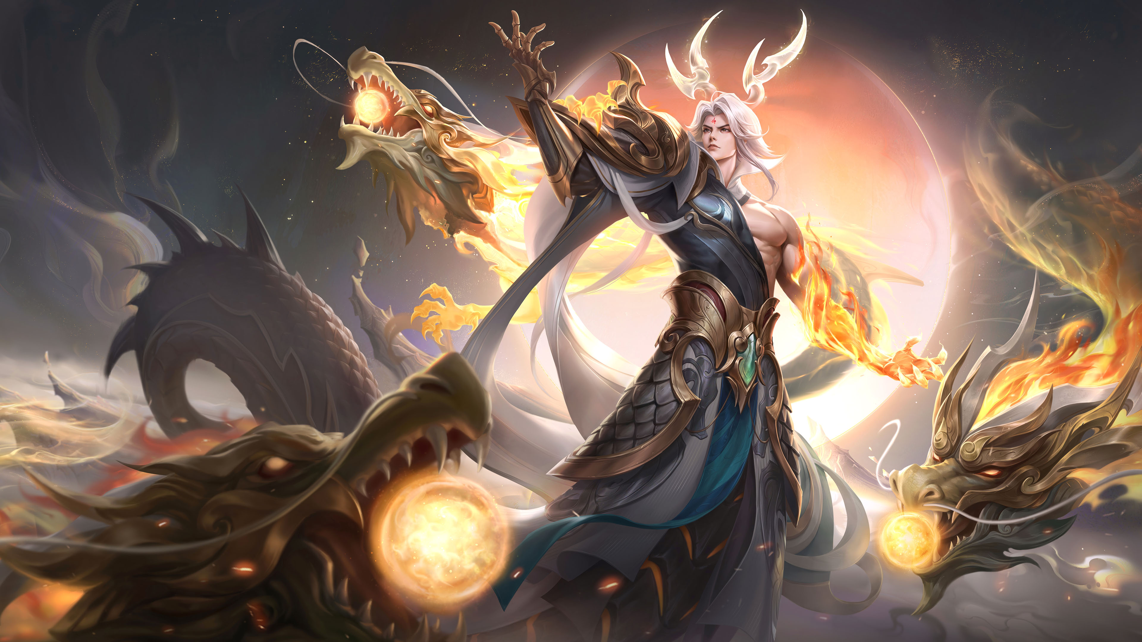 王者荣耀,龙,太阳