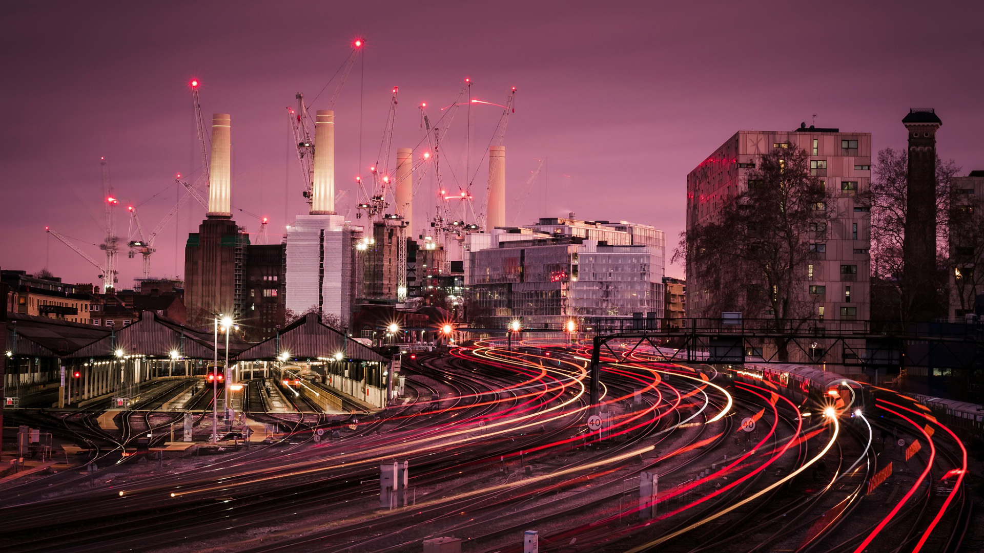城市夜景,流光,建设