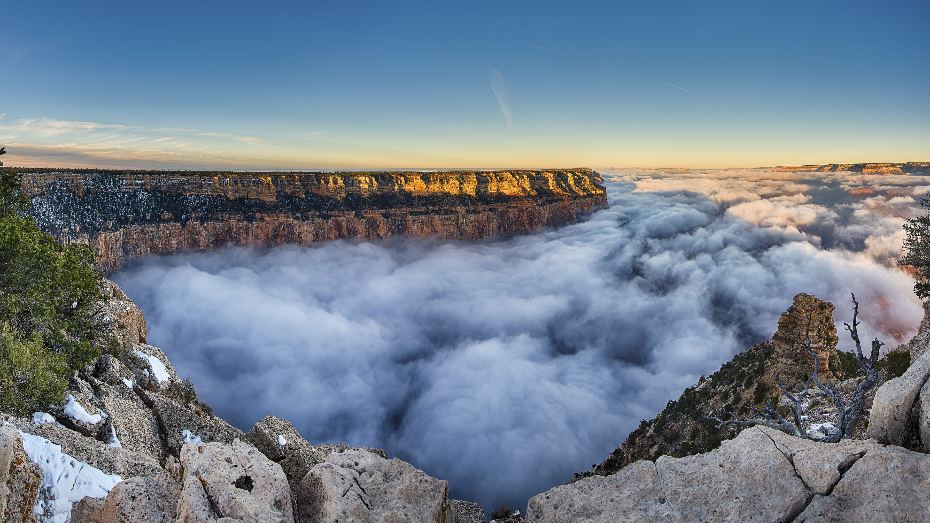 自然风光,高原,峡谷,云海