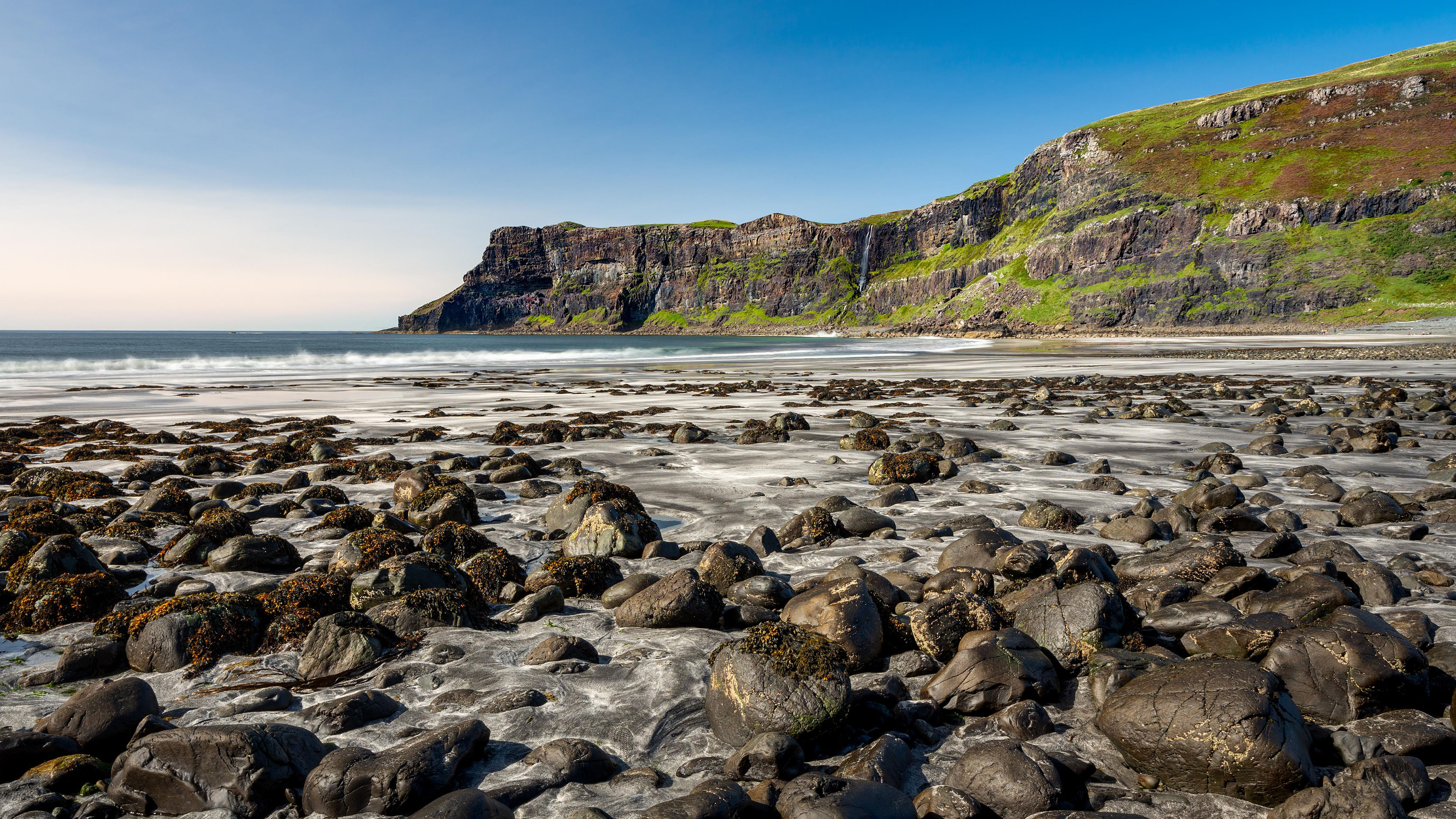 海洋天堂,海滩,石头,悬崖,海浪