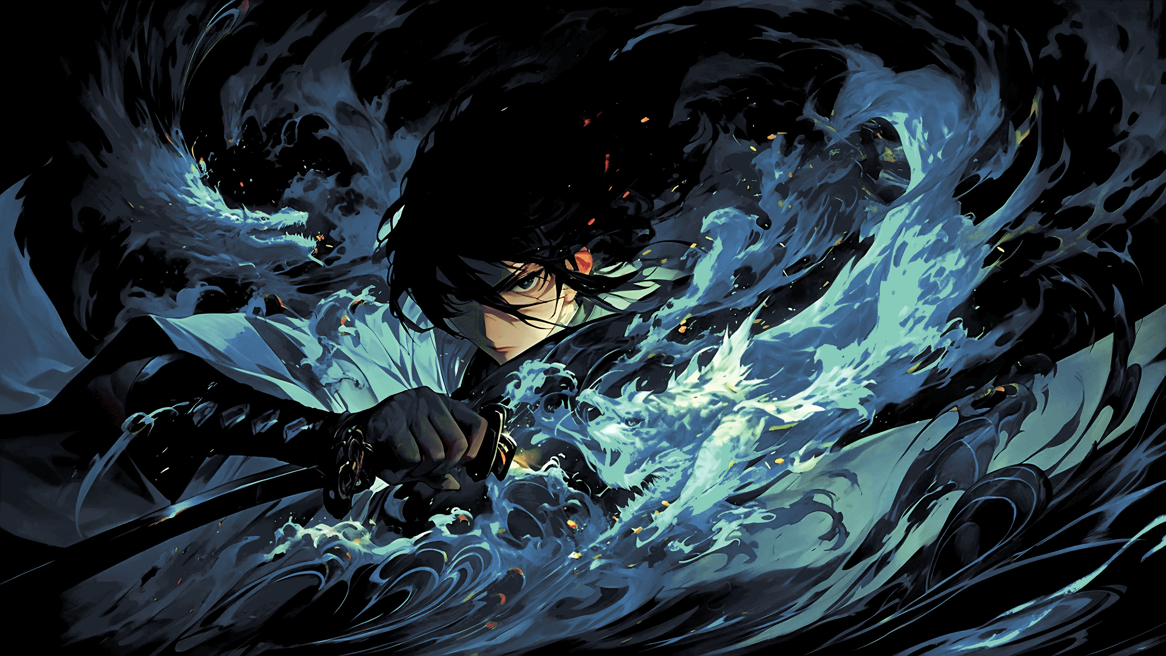 剑气,海浪,水之剑