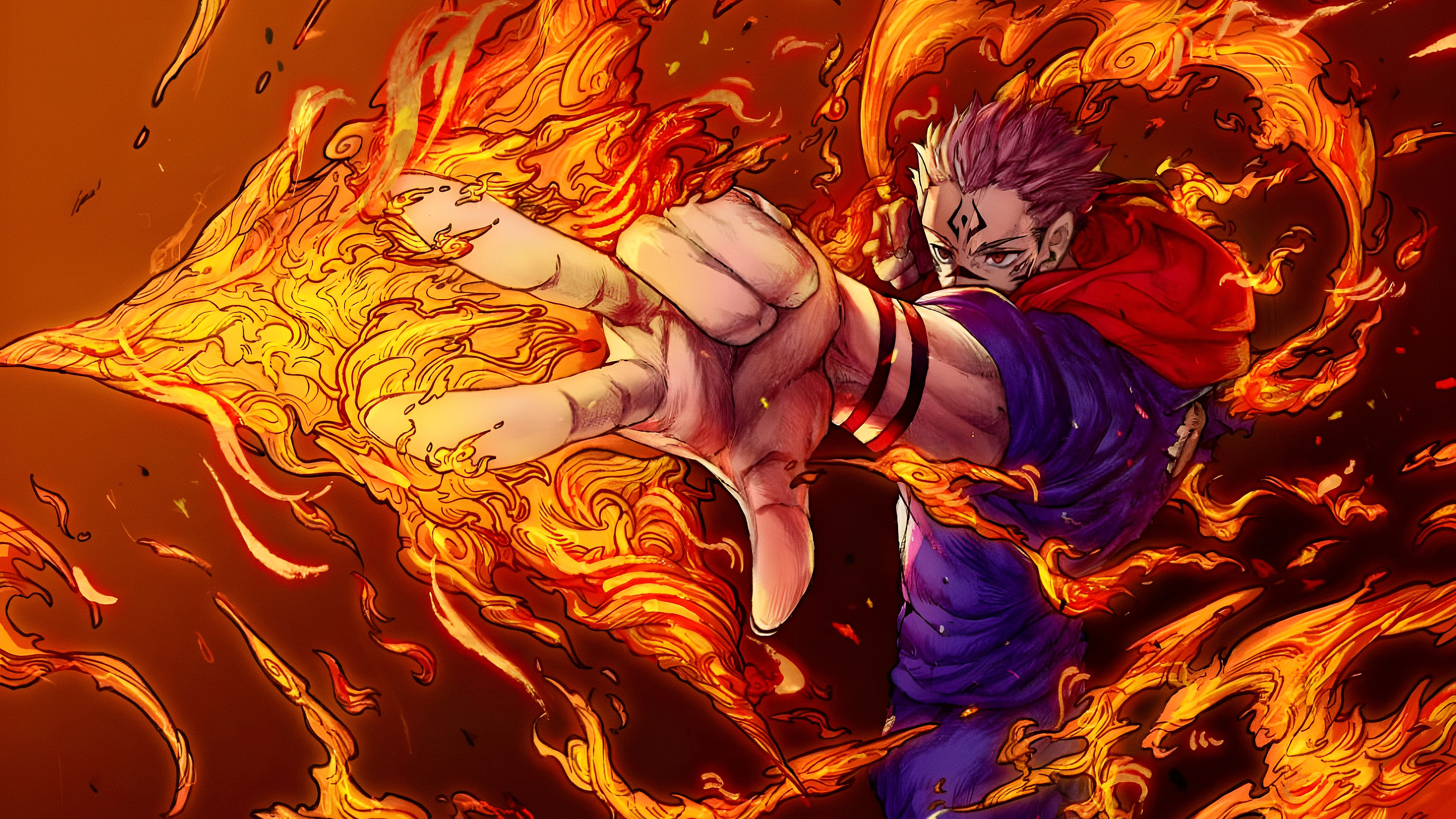 咒术回战,宿傩,火焰,诅咒