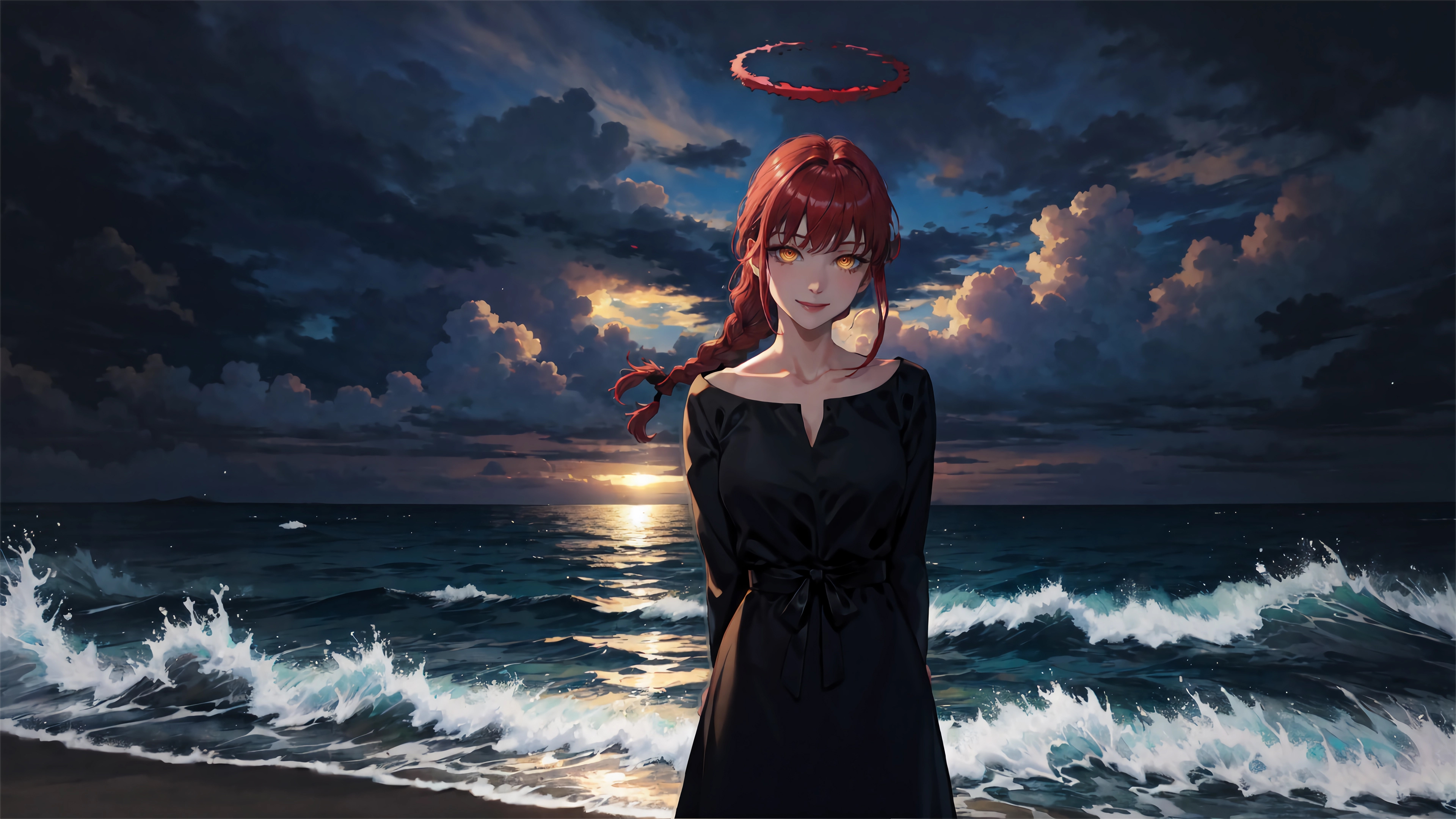 电锯人,玛奇玛,海浪,光圈