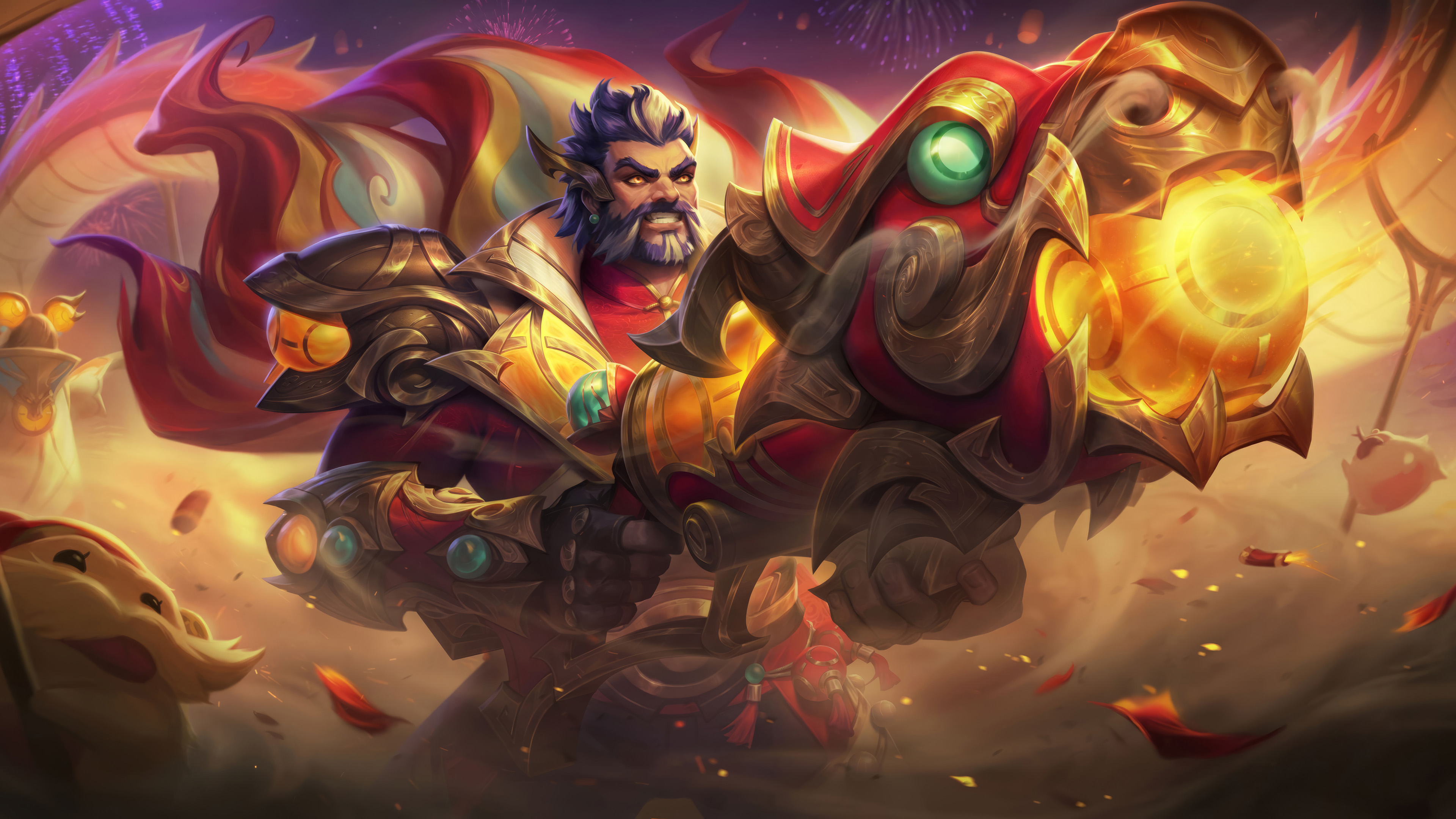 游戏壁纸,LOL,龙炮