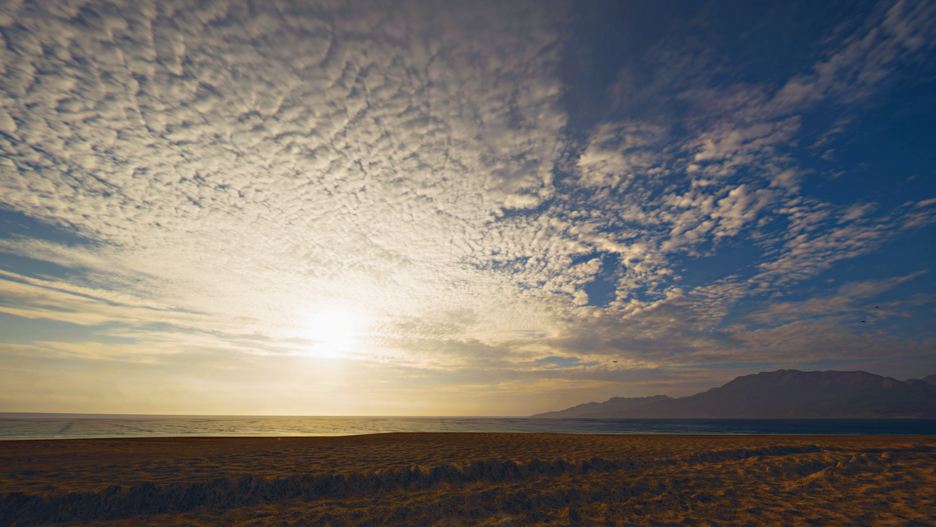 天空,云层,沙滩,海岸