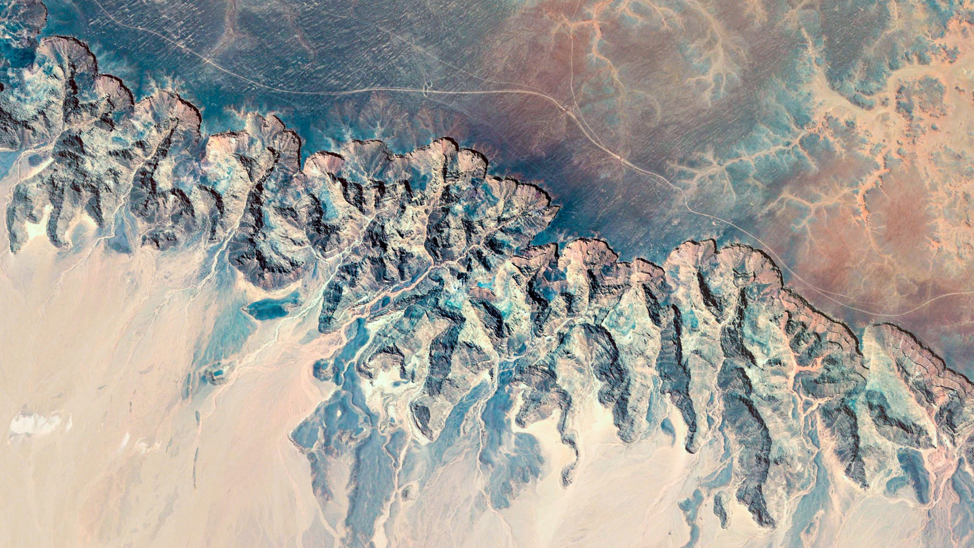 卫星地图,海浪,礁石