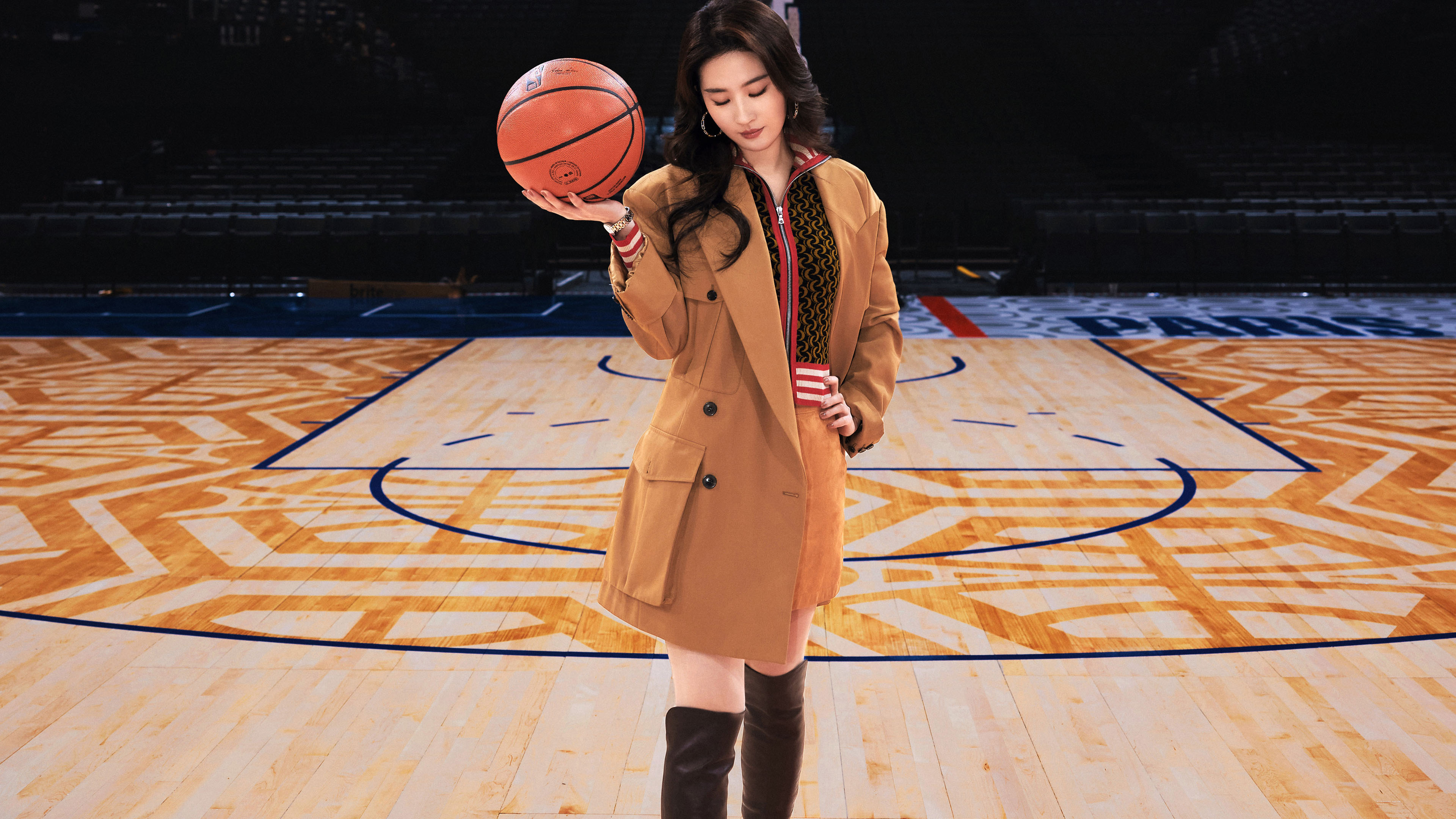 女明星,刘亦菲,篮球