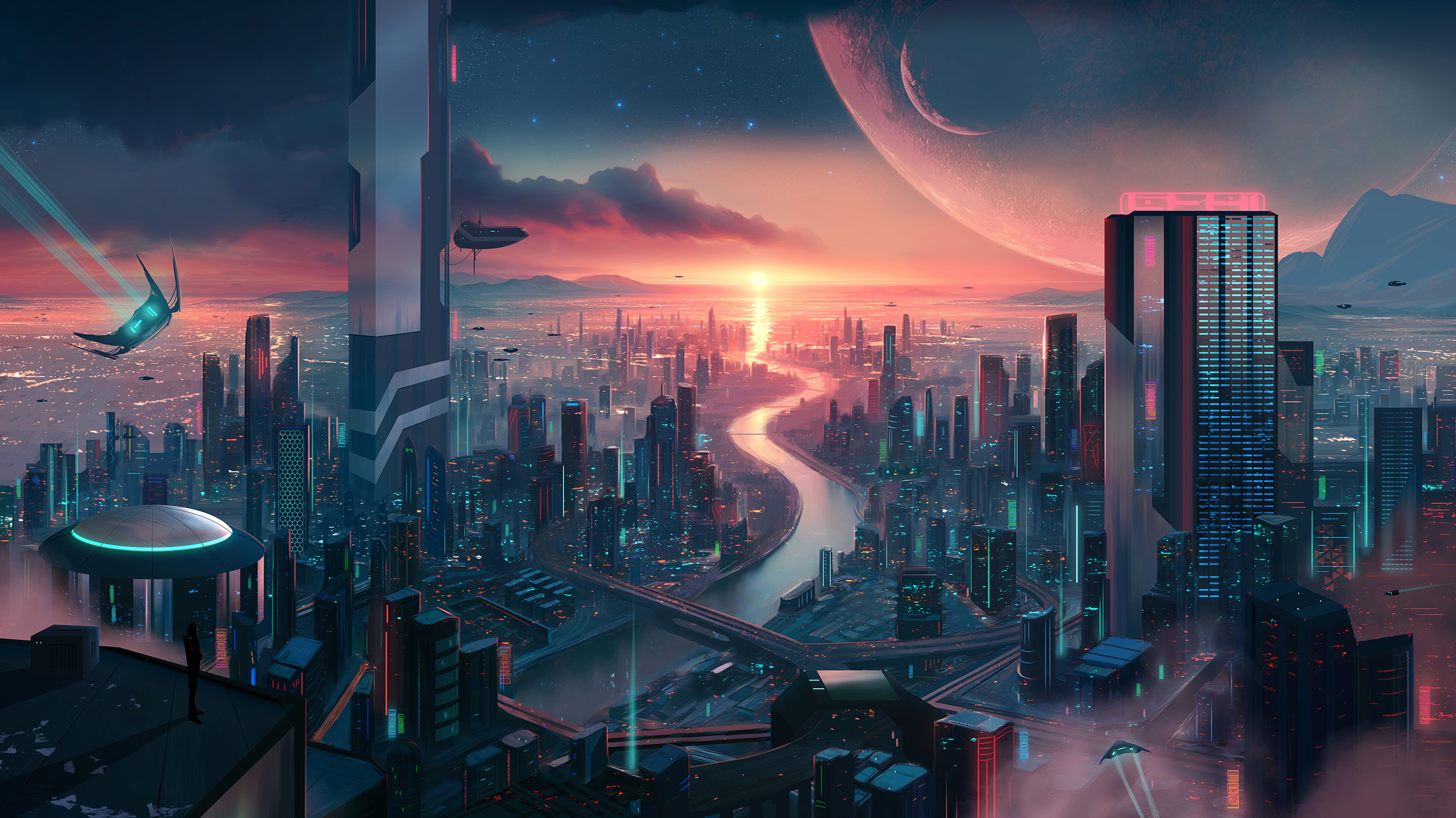 赛博朋克,城市,科技,未来