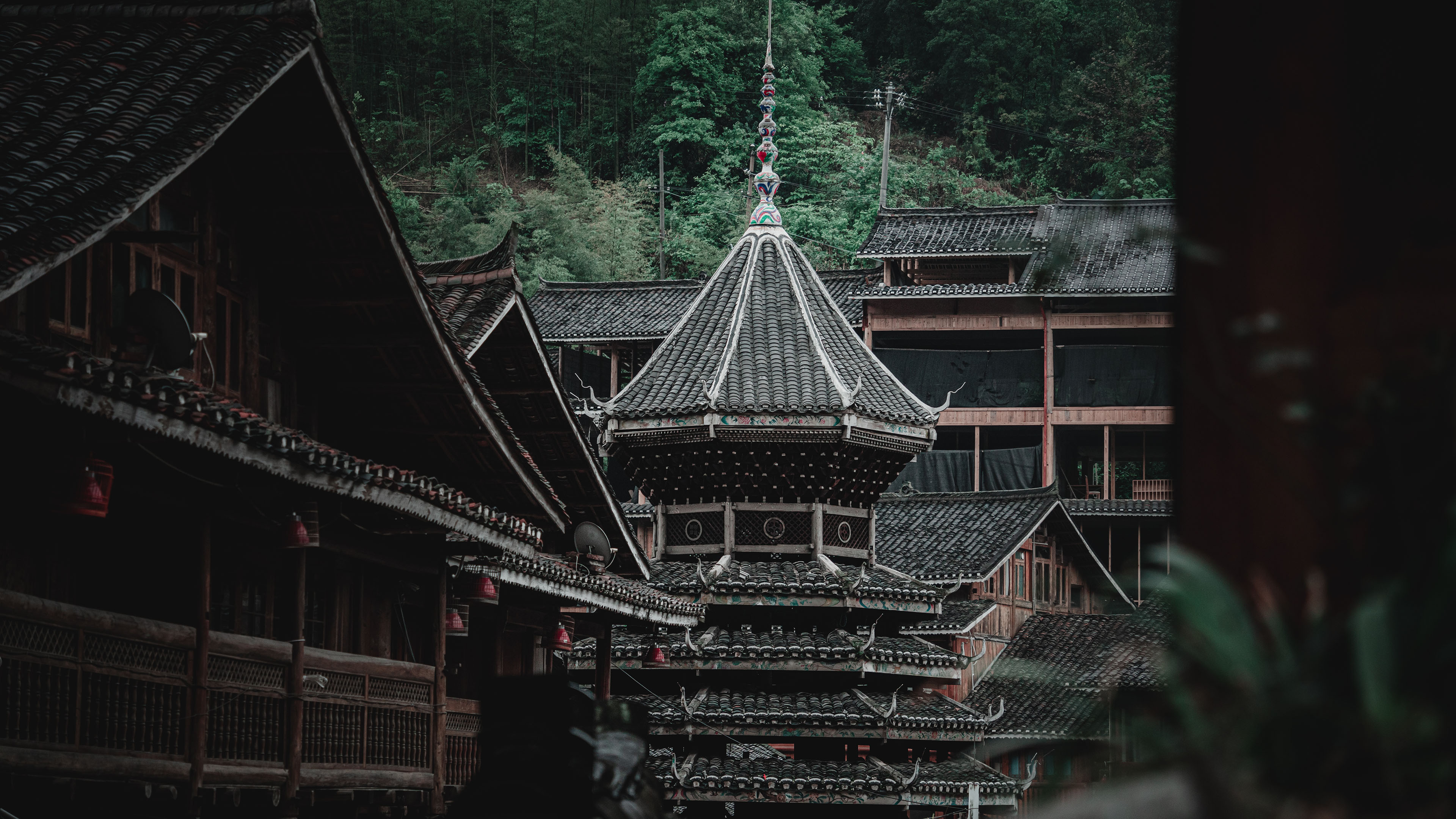 自然风光,阁楼,民族,尖塔