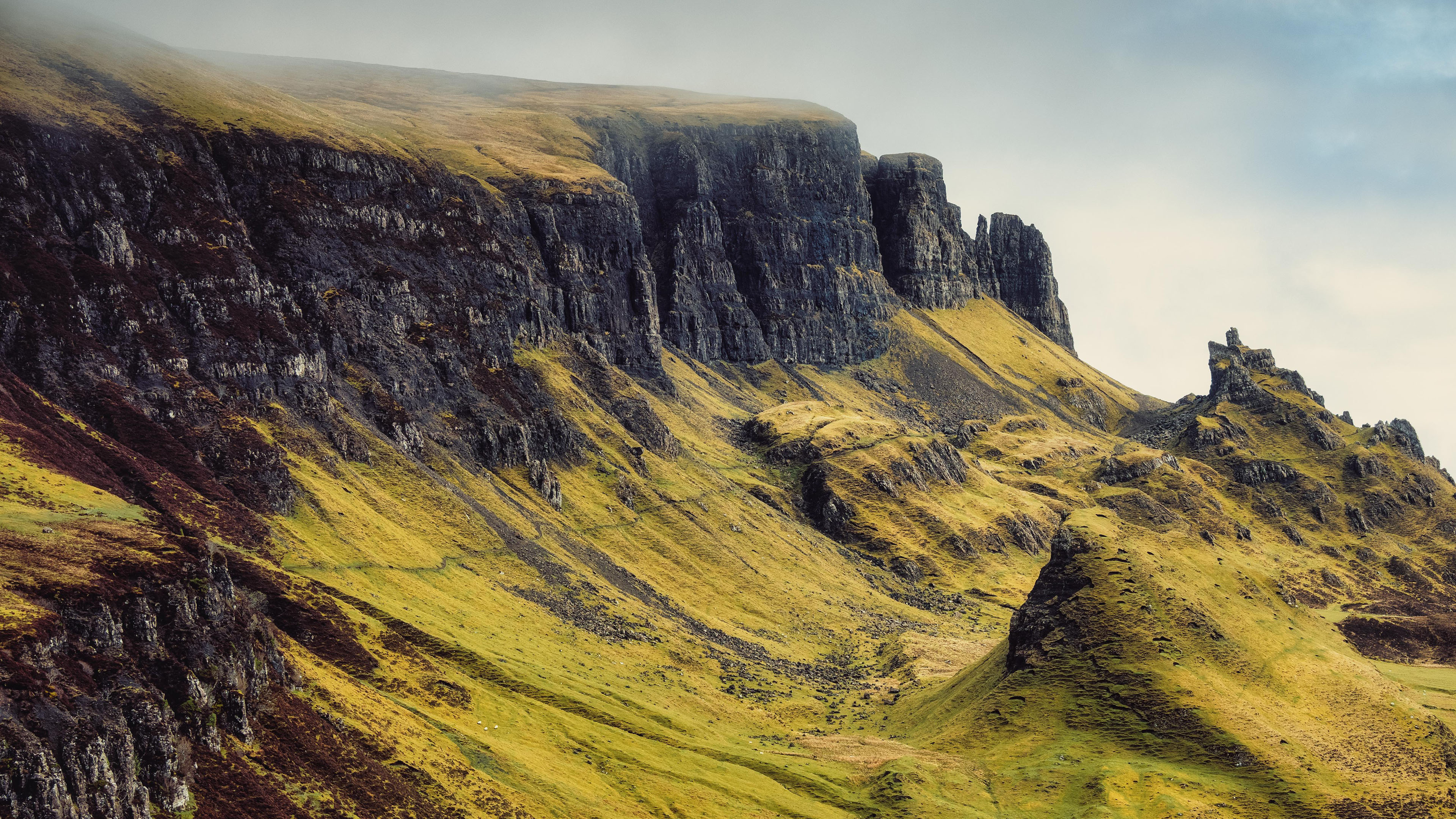 山脉,高原,悬崖,山坡