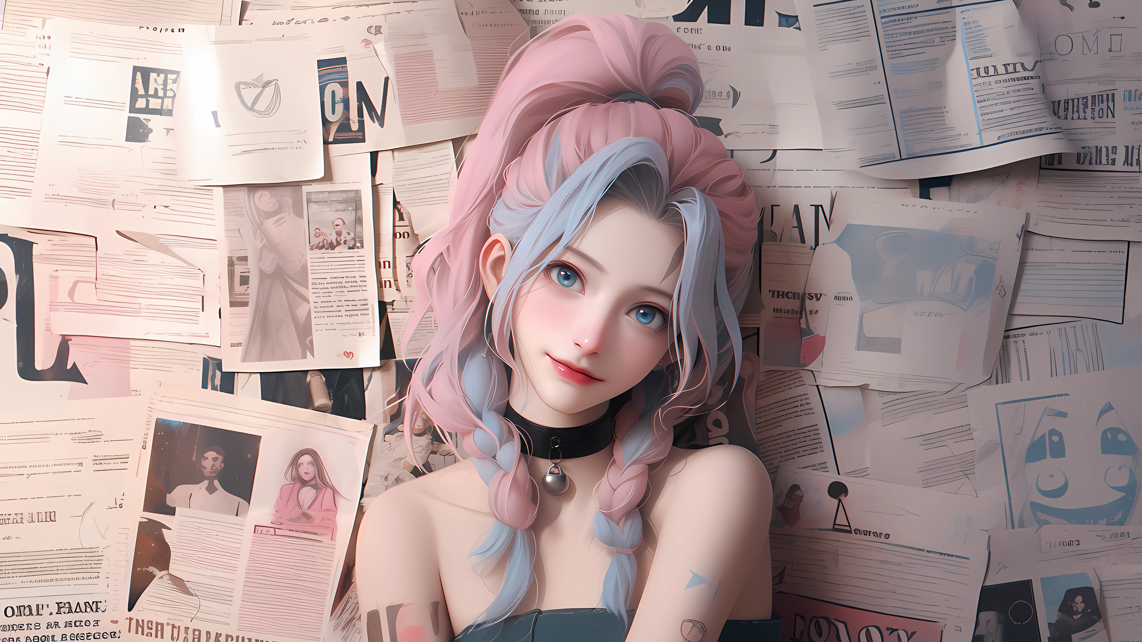 英雄联盟,LOL,报纸墙,金克斯