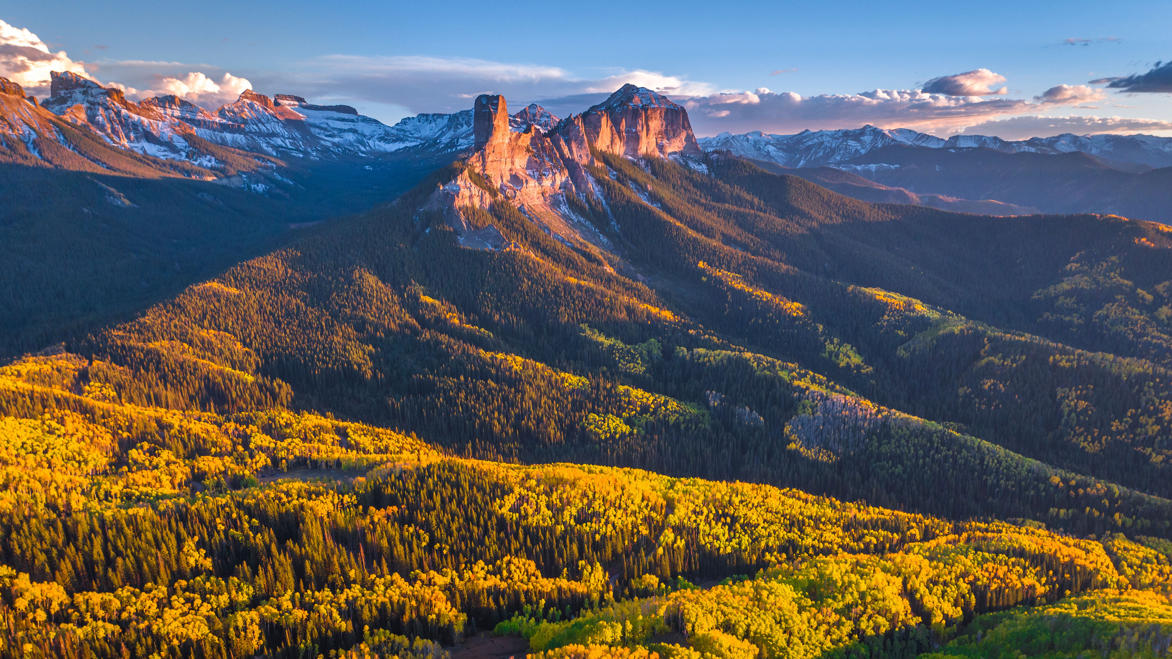 自然风光,山脉,森林