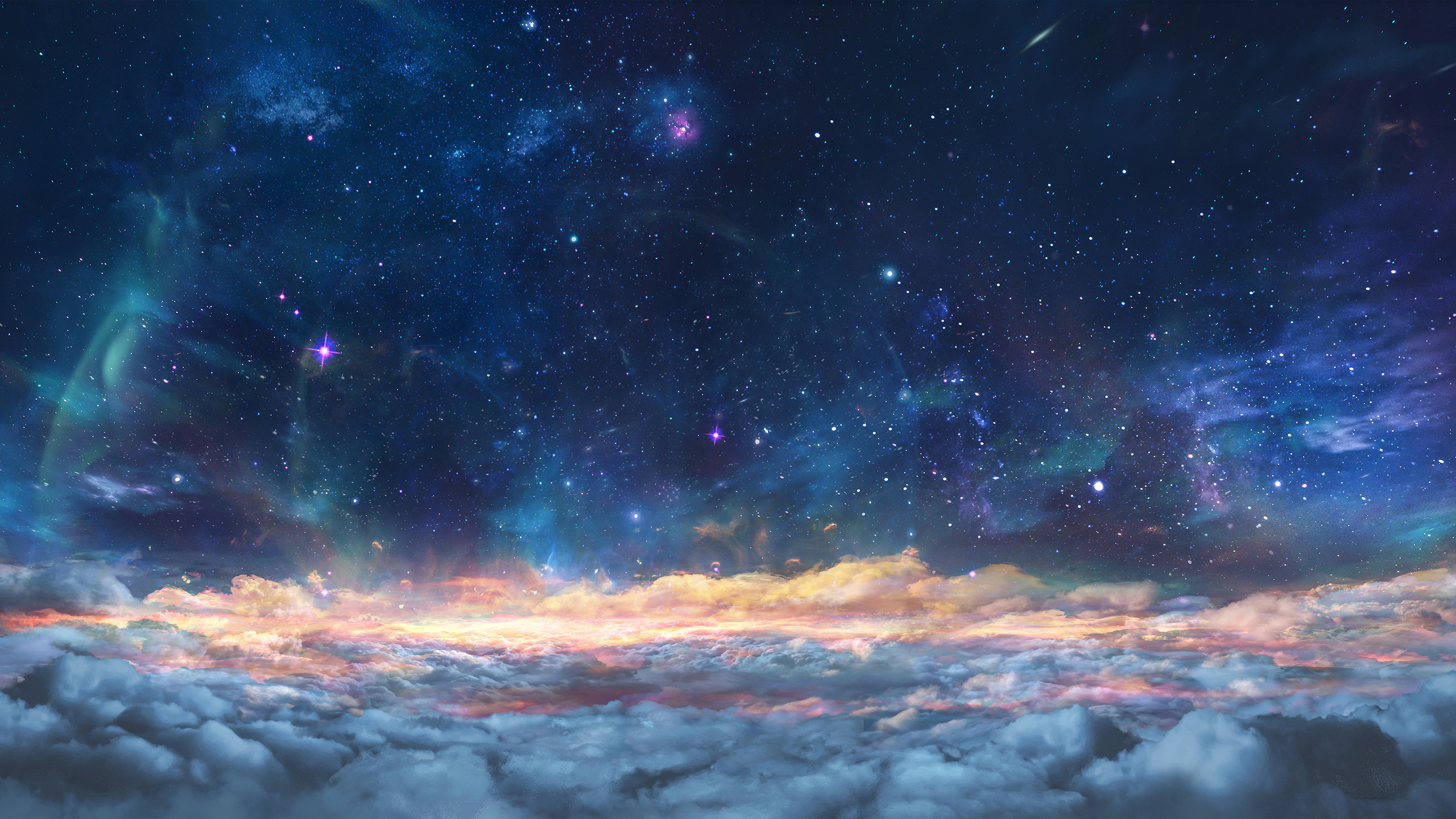 奇妙环境,天空,星云,繁星,神秘