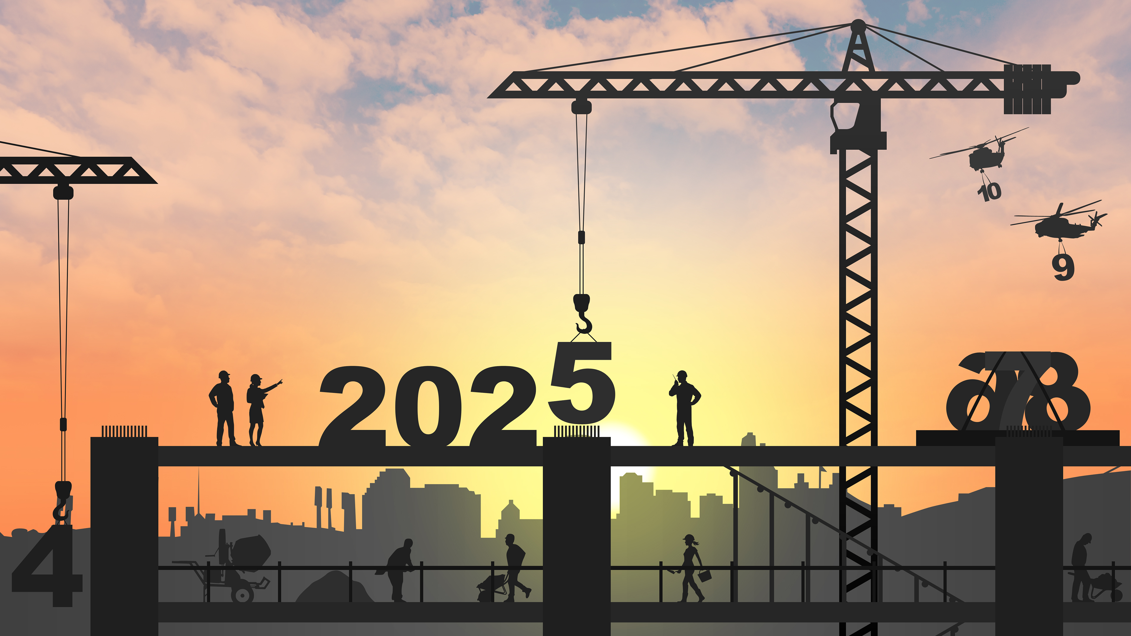 2025,建筑,时间,新年