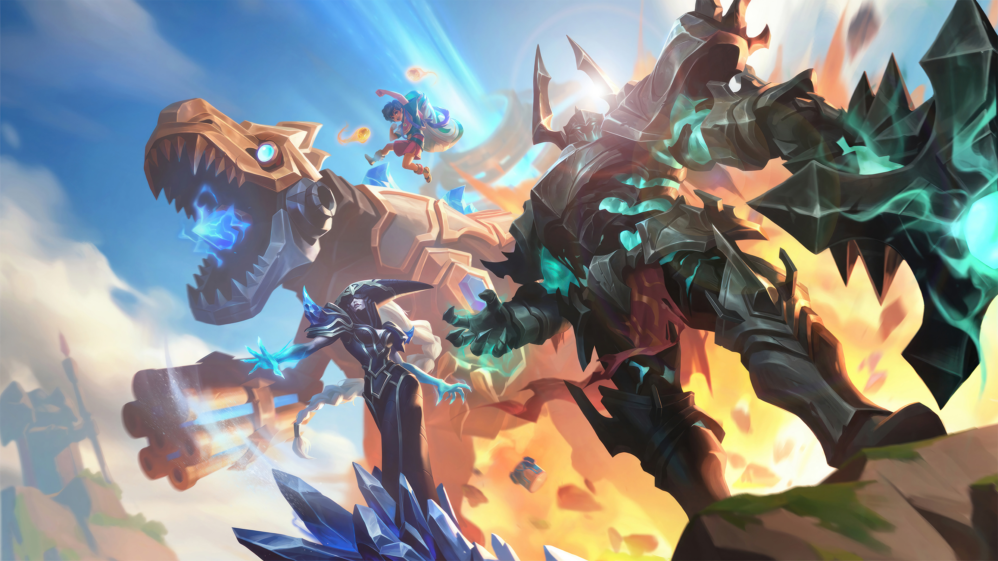 自然风光,机械,恐龙,盔甲