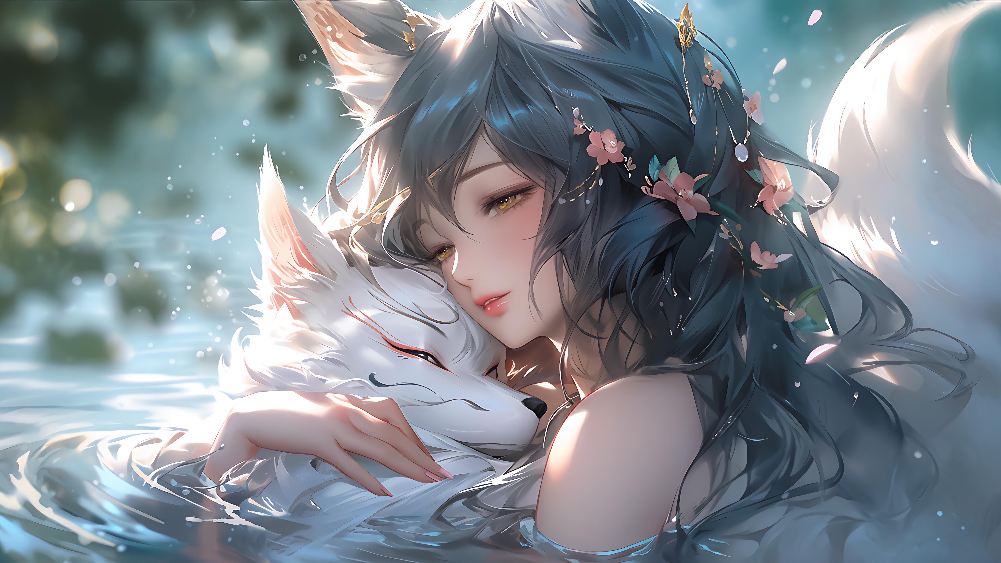 狐狸,阿狸,长发