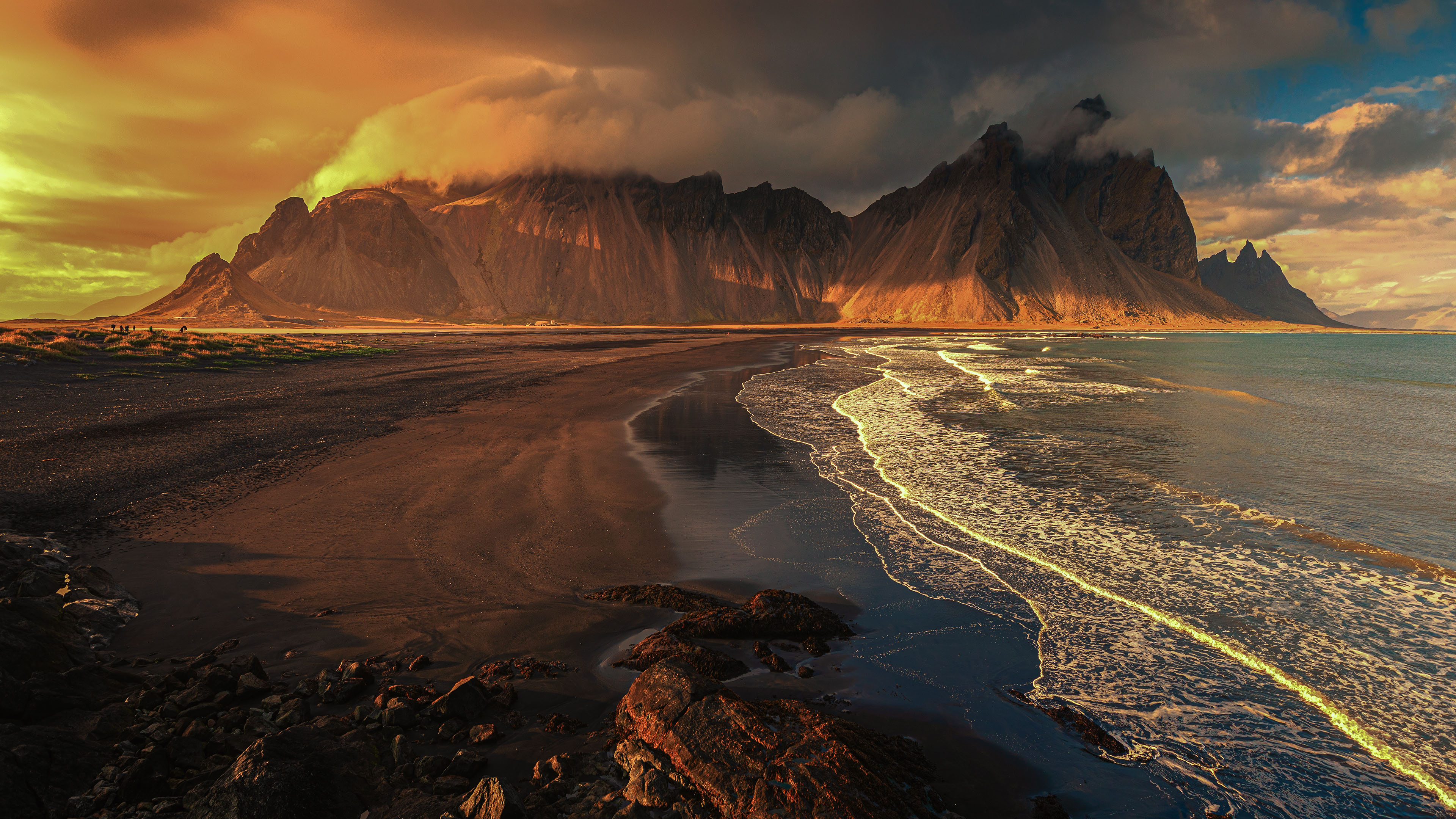 海洋天堂,海浪,乌云,傍晚